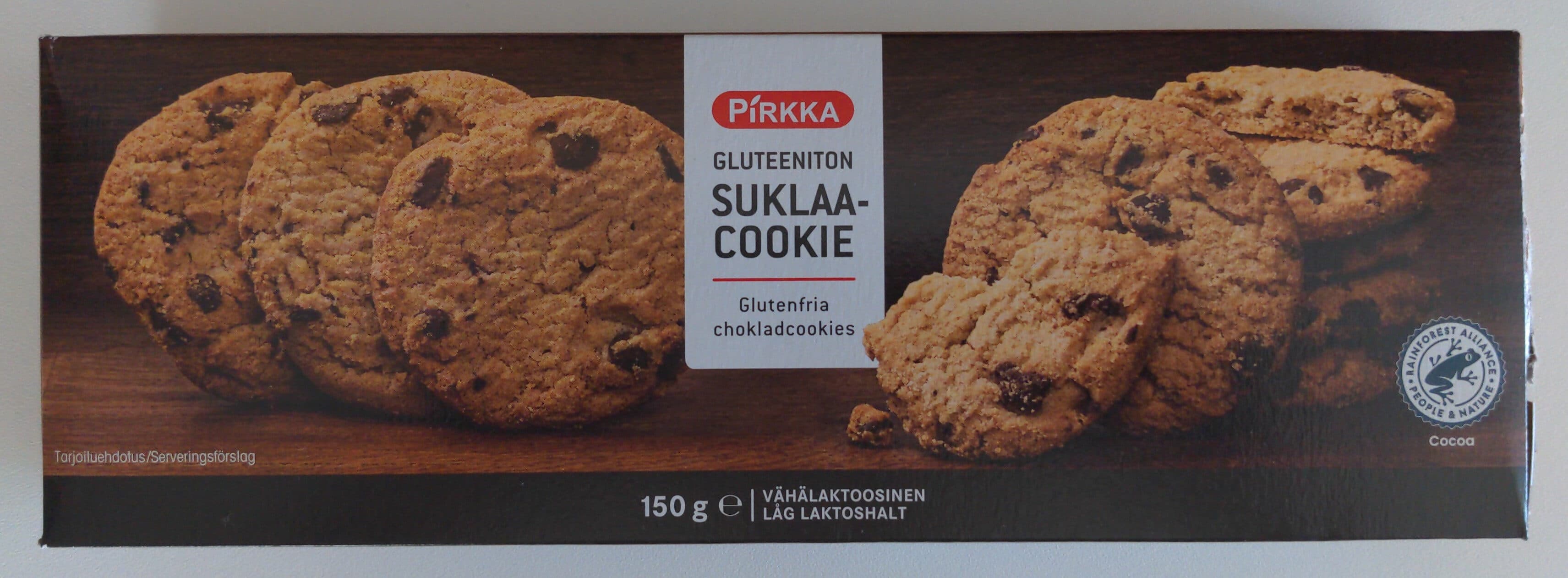 Pirkka Gluteeniton suklaa-cookie packshot