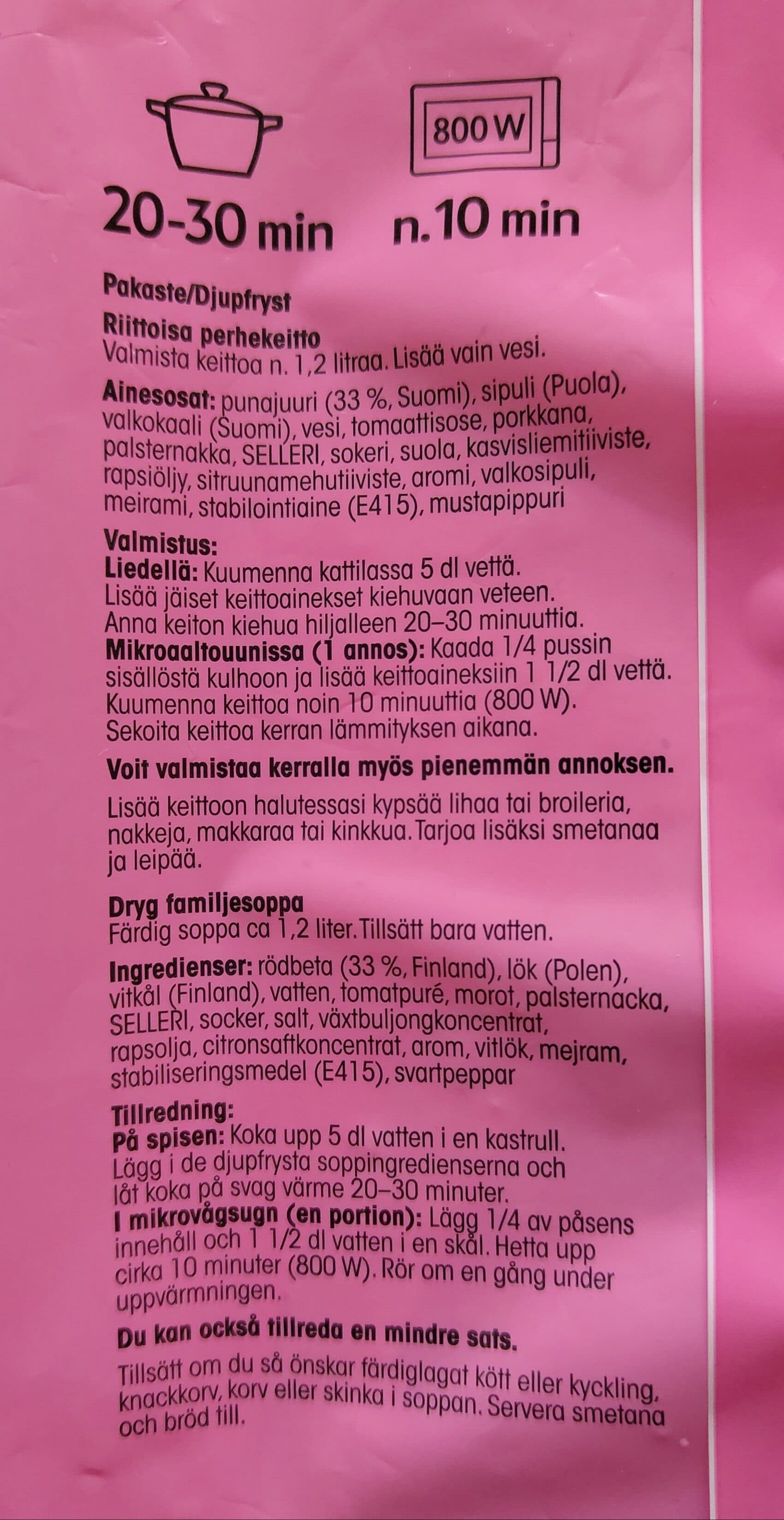 Pirkka Borschtsch packshot