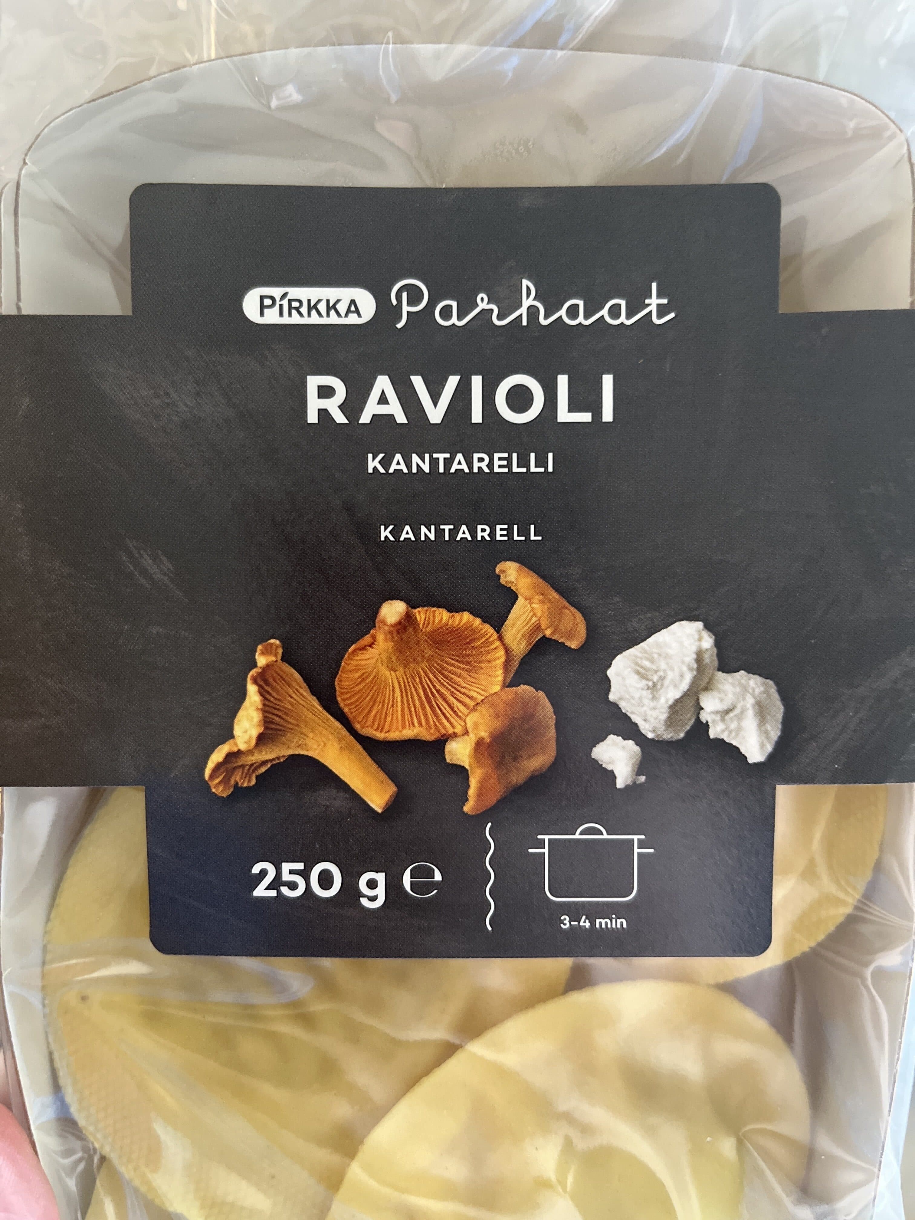 Pirkka Ravioli Kantarelli packshot