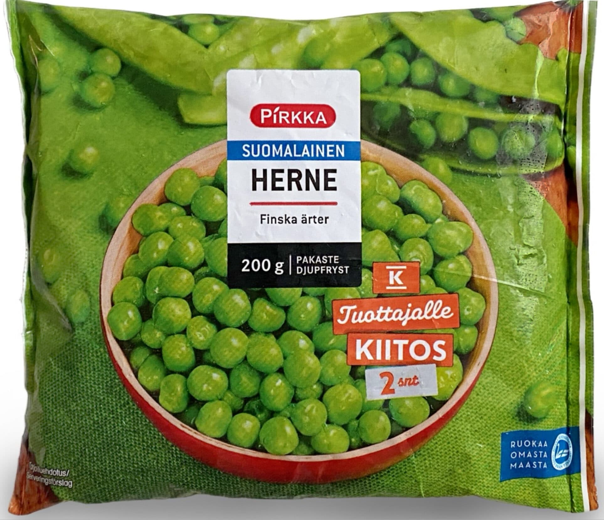 Pirkka Suomalainen herne packshot
