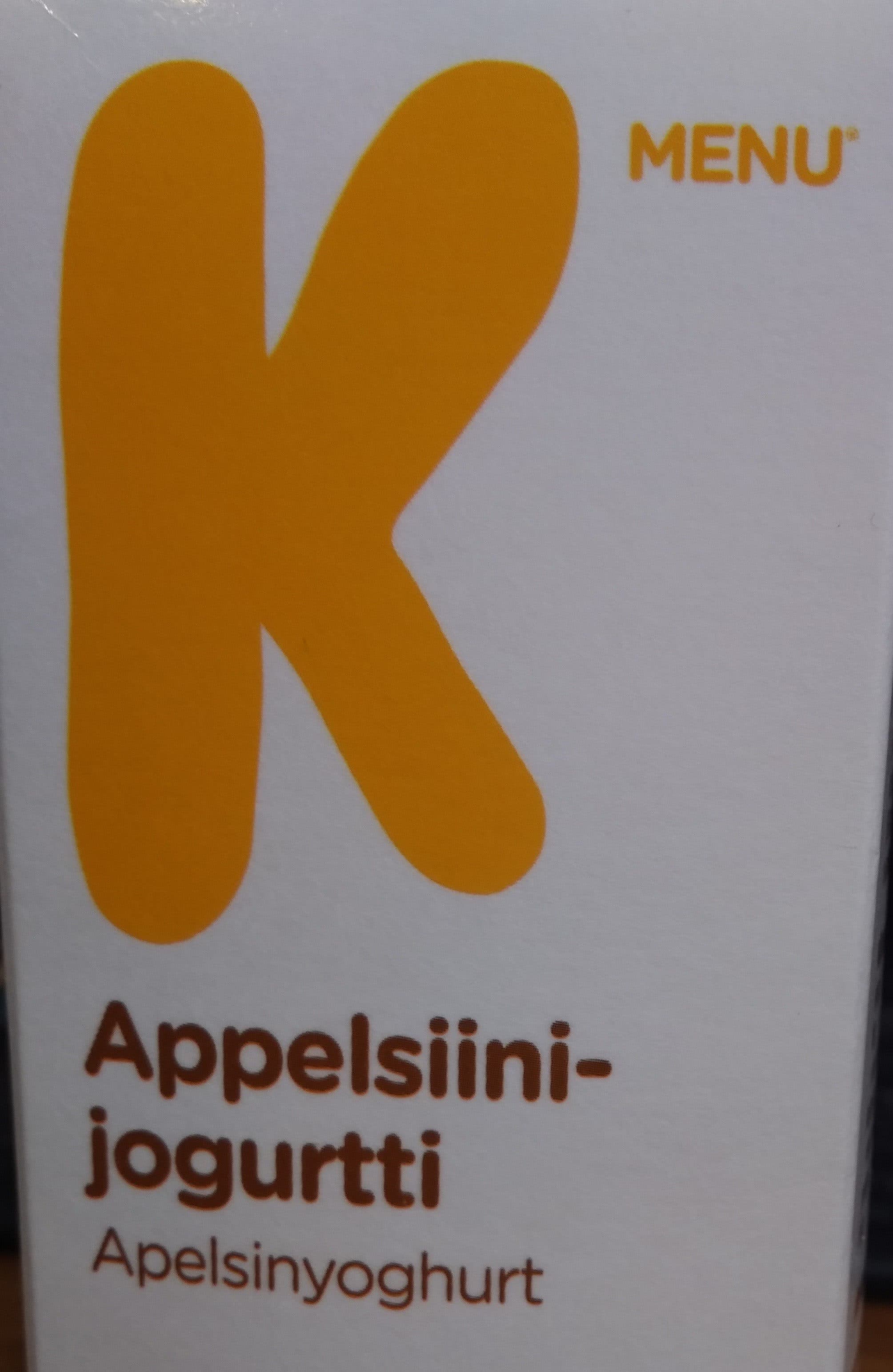 K menu Appelsiini jogurtti packshot