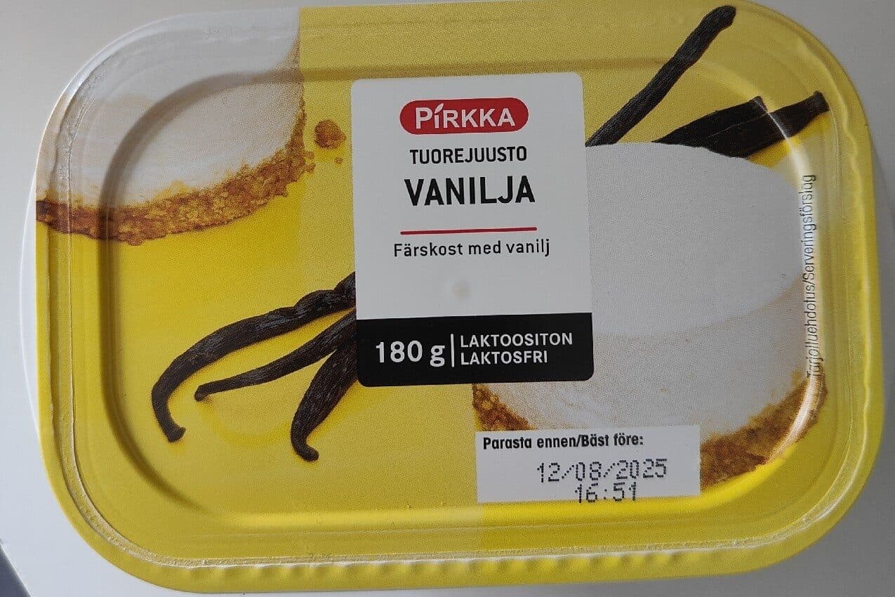 Pirkka Pirkka Tuorejuusto vanilja packshot