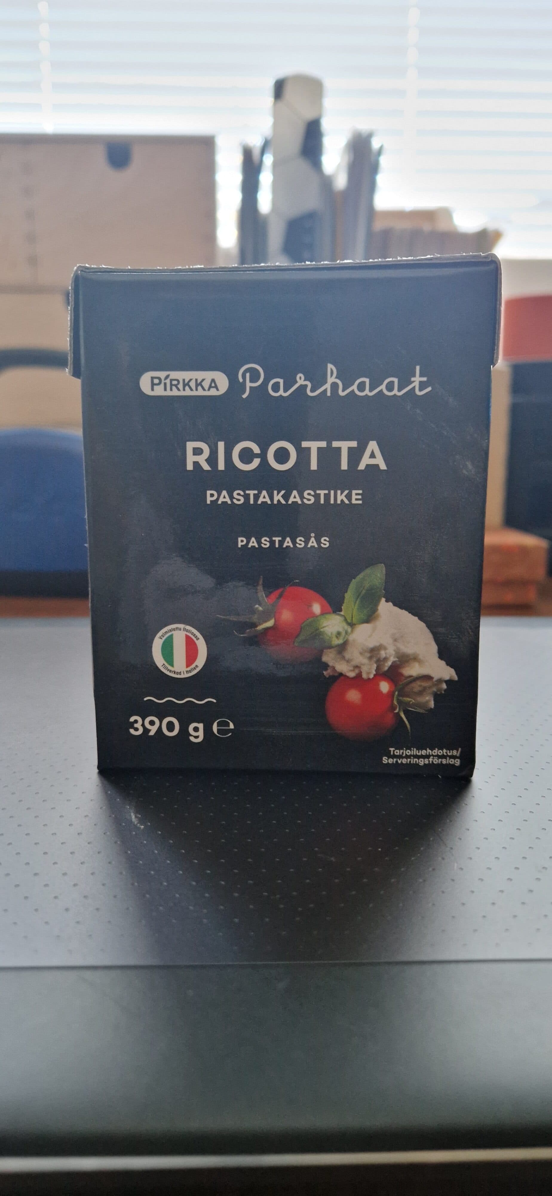 Pirkka parhaat Ricotta pastakastike packshot