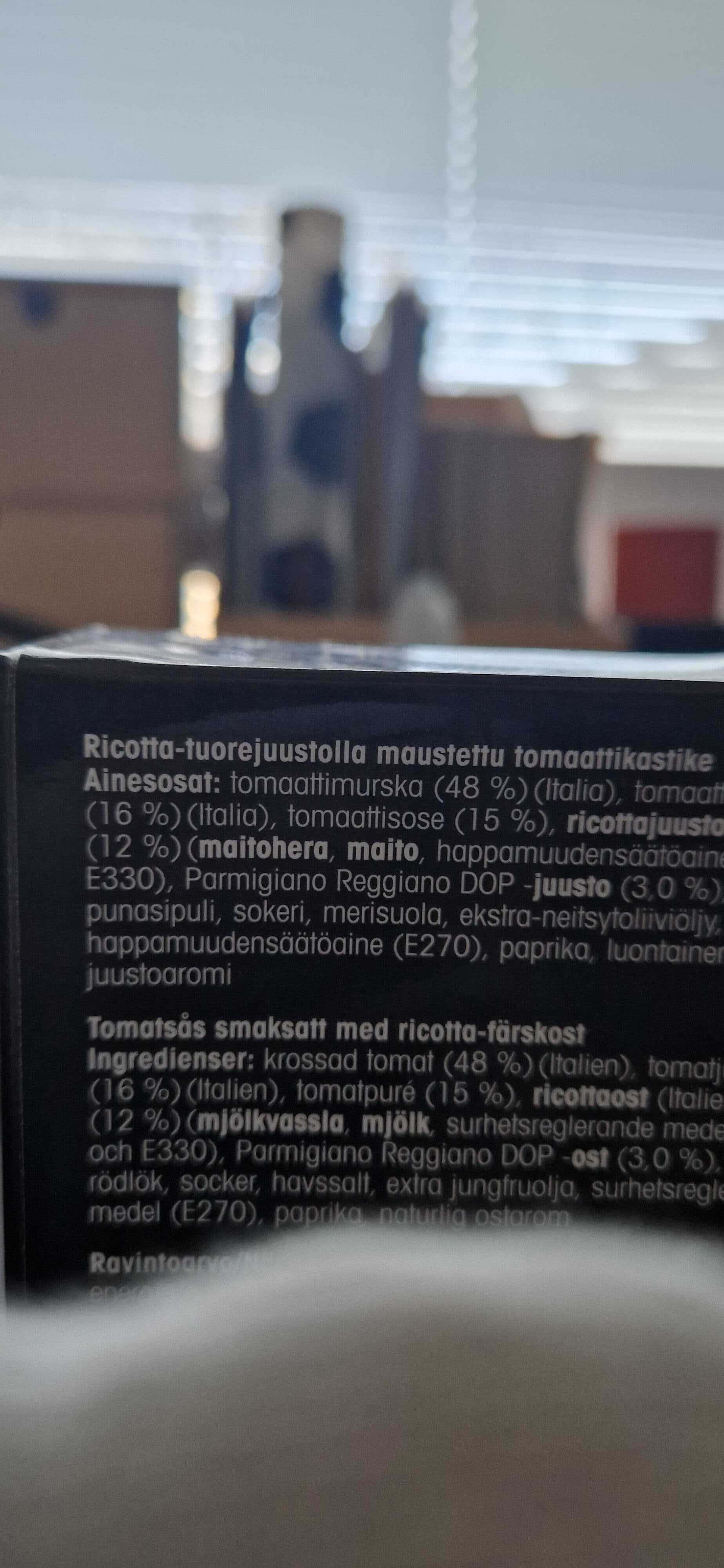 Pirkka parhaat Ricotta pastakastike packshot