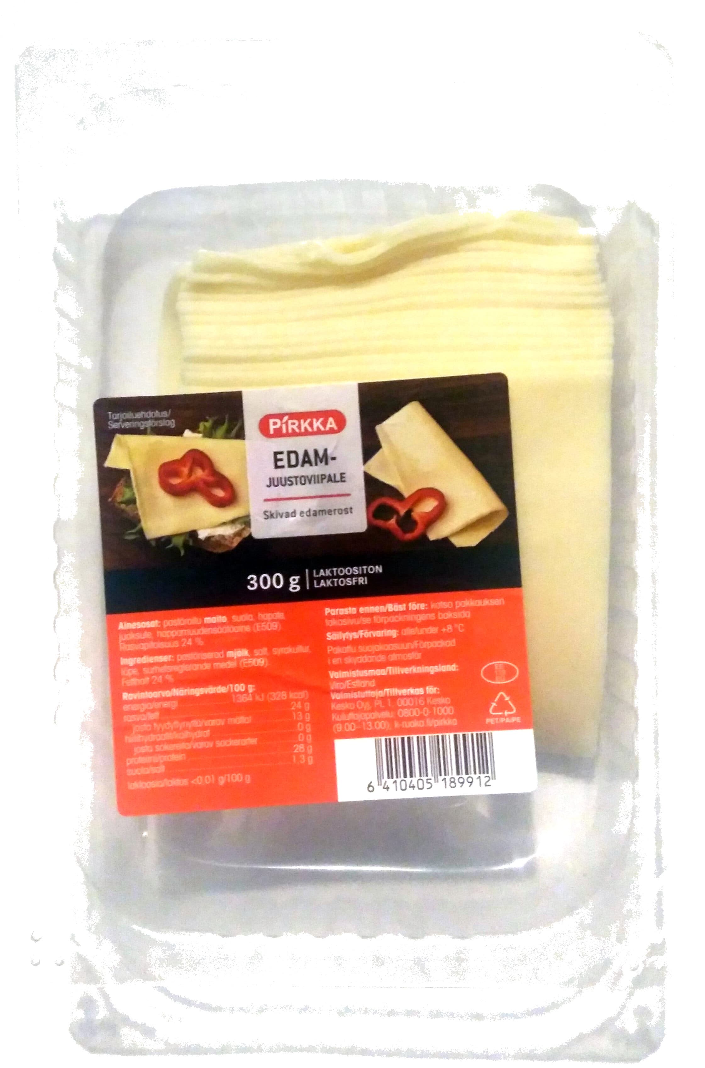Pirkka Edam-juustoviipale packshot