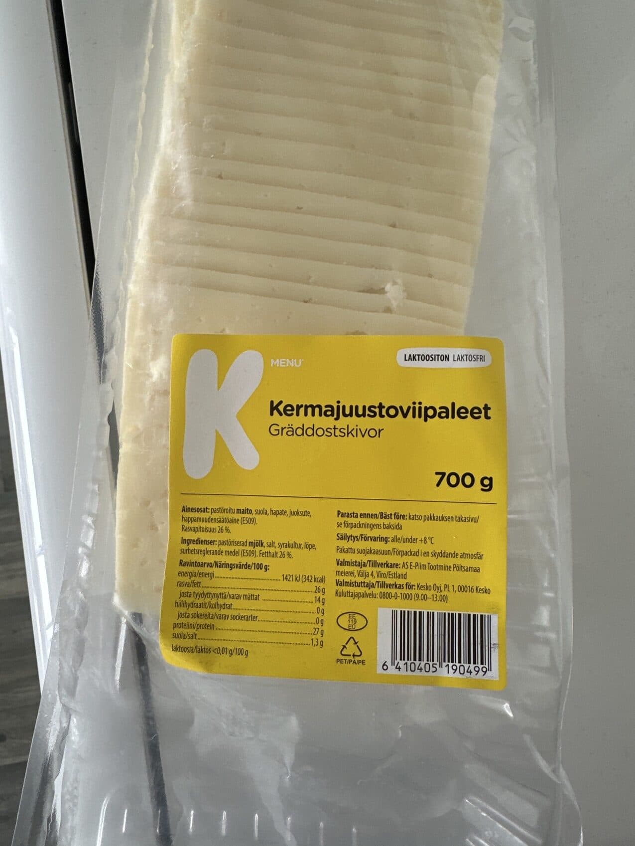 K-Menu Kermajuustoviipale packshot