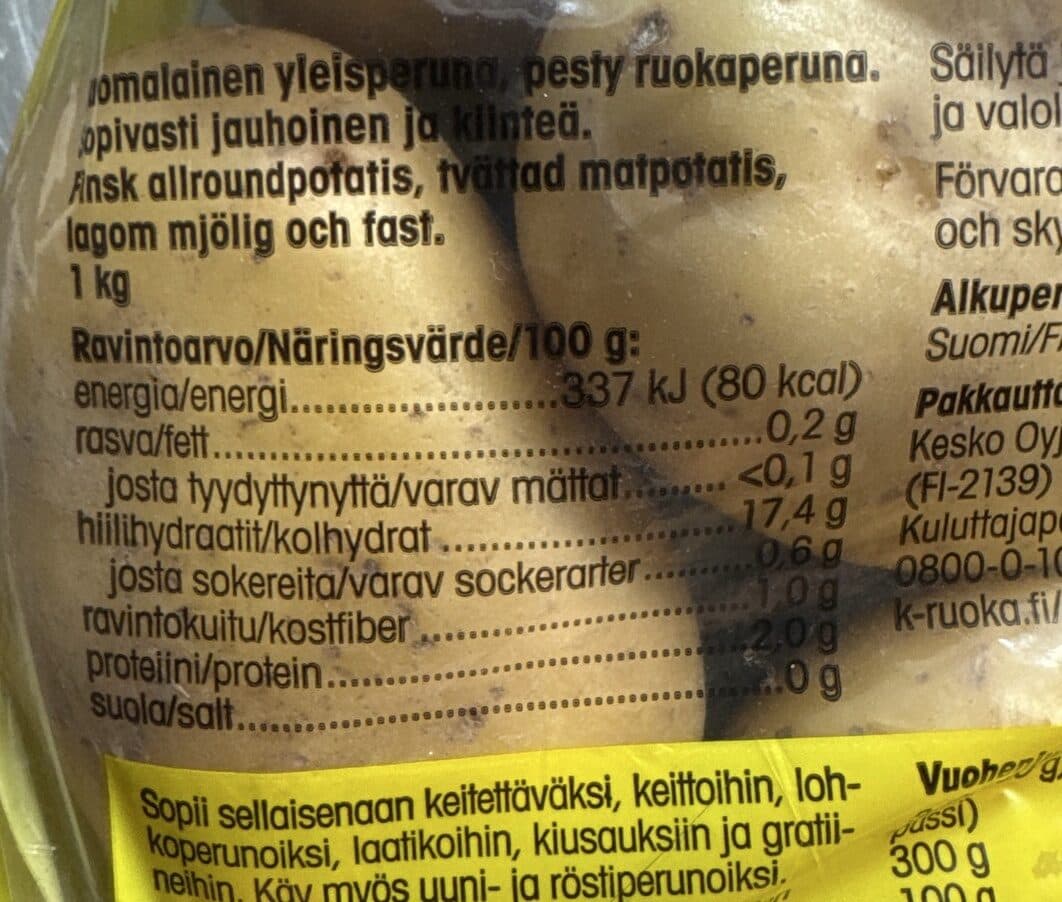 Pirkka Suomalainen Yleisperuna packshot