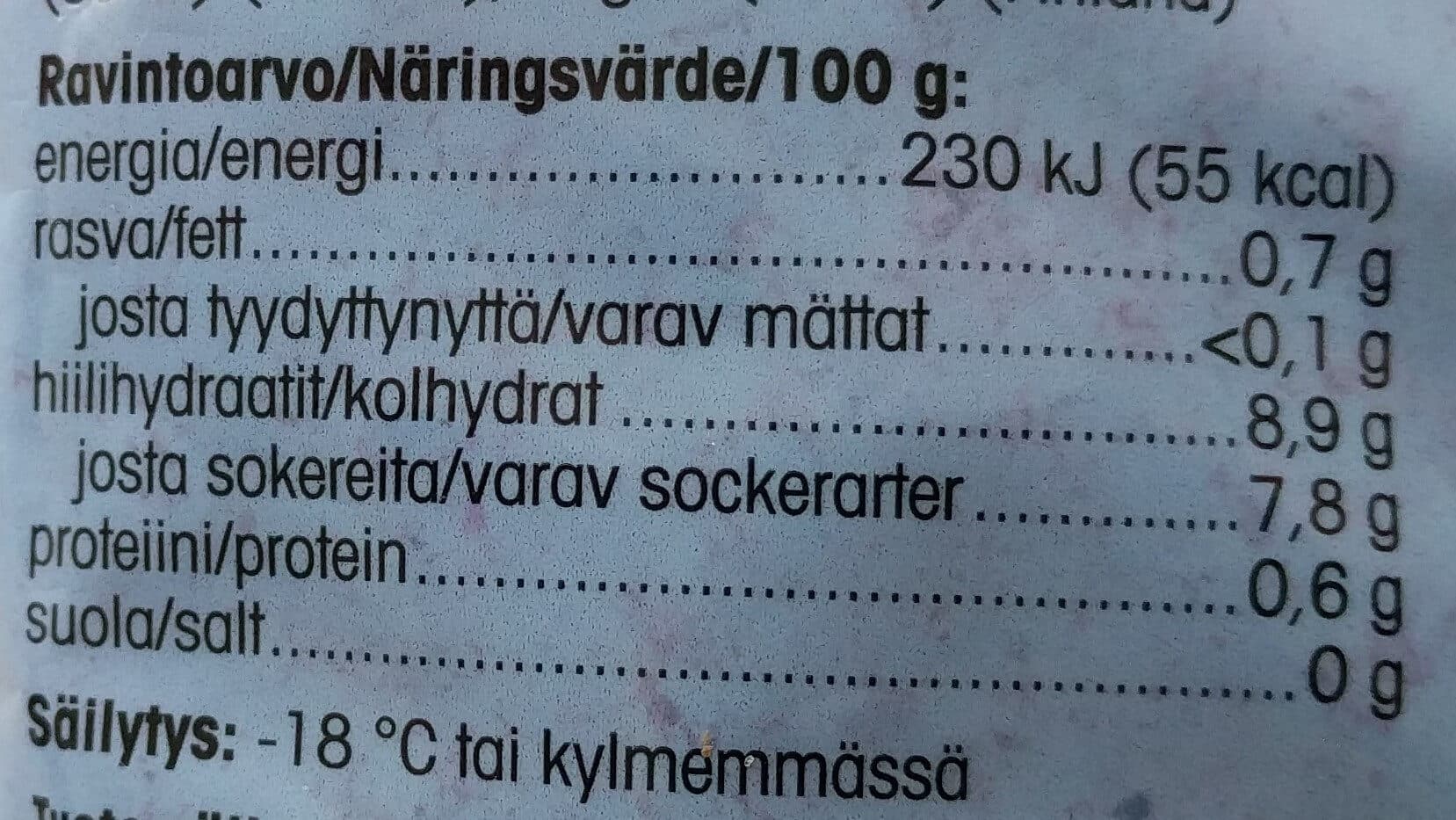 Pirkka Rouhittu marjasekoitus packshot