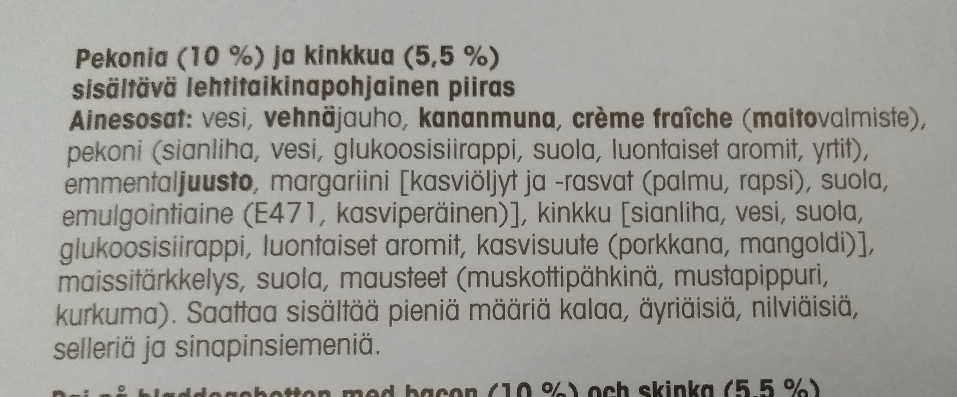 Pirkka Quiche Lorraine packshot