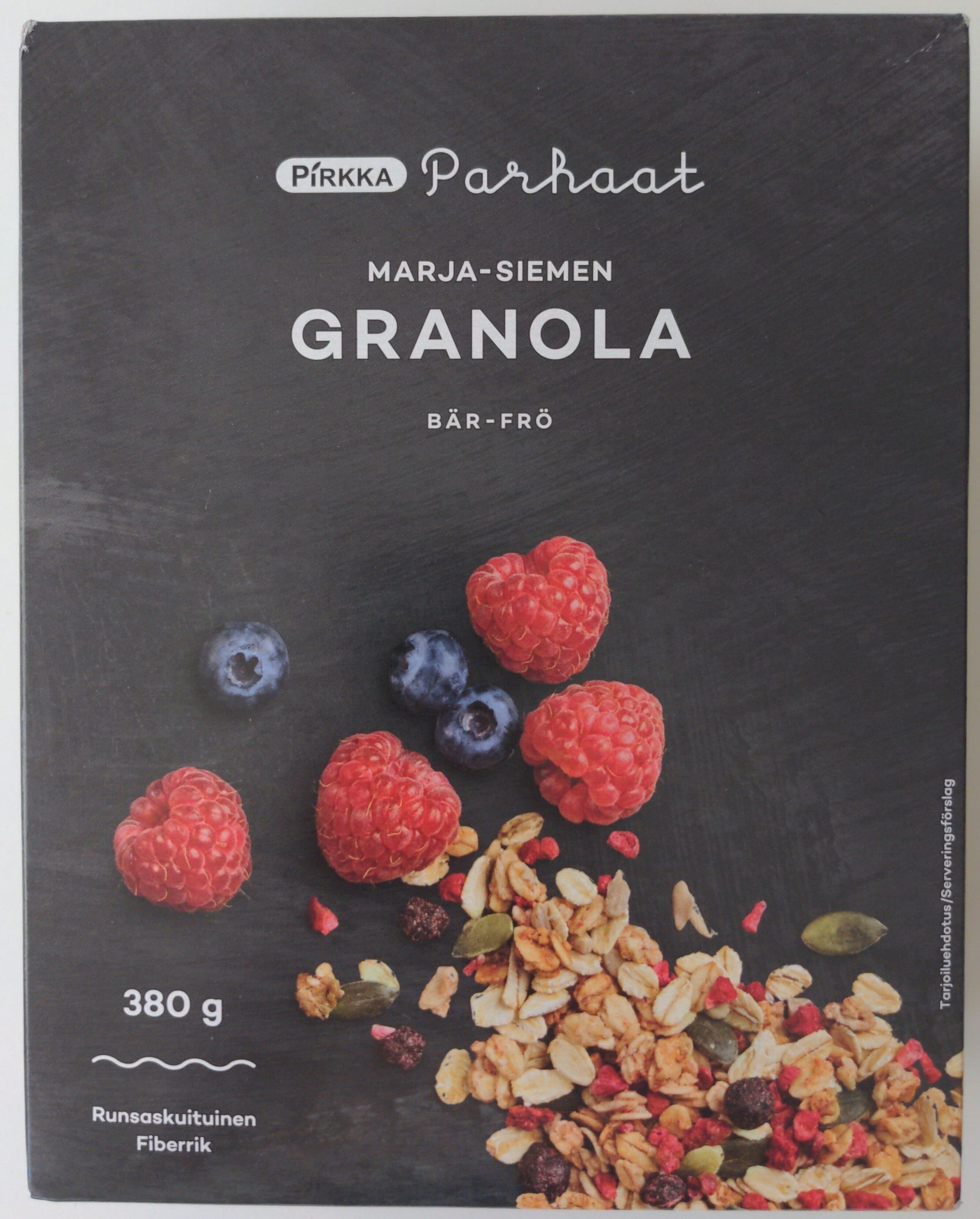 Pirkka Marja-siemengranola packshot