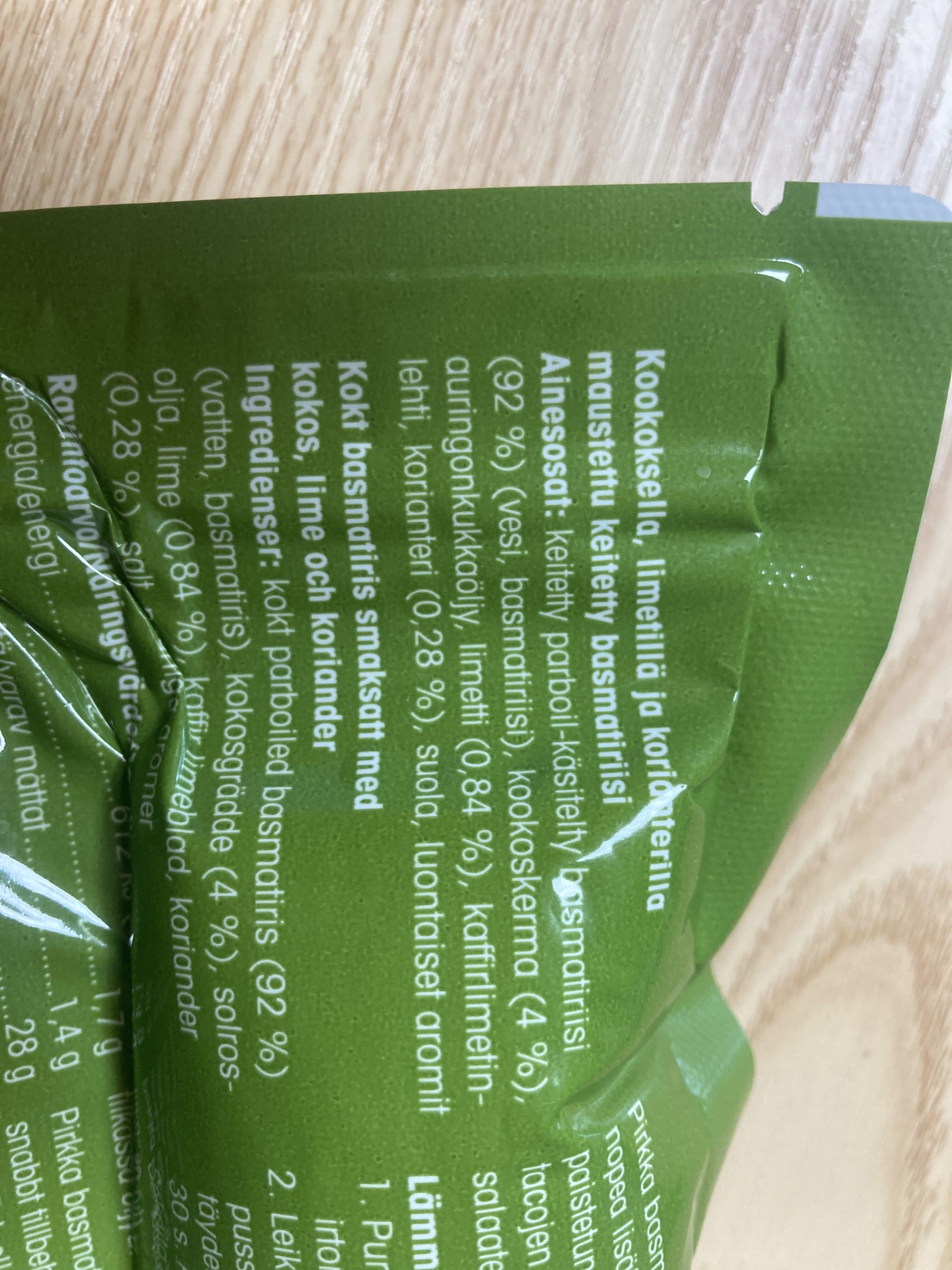 Valmisriisi Basmati citron coriandre packshot