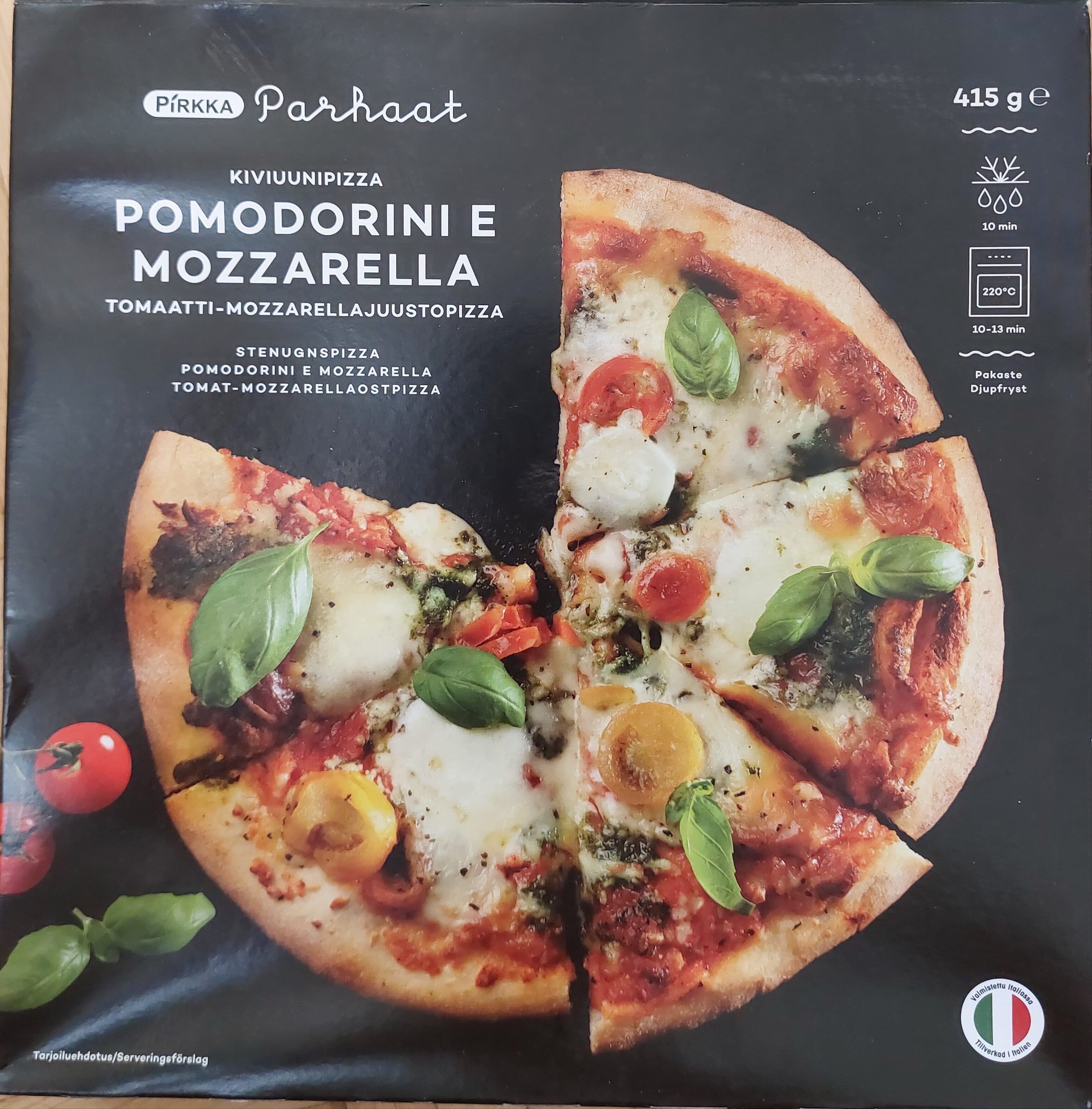 Pirkka Parhaat Tomaatti-Mozzarellajuustopizza packshot