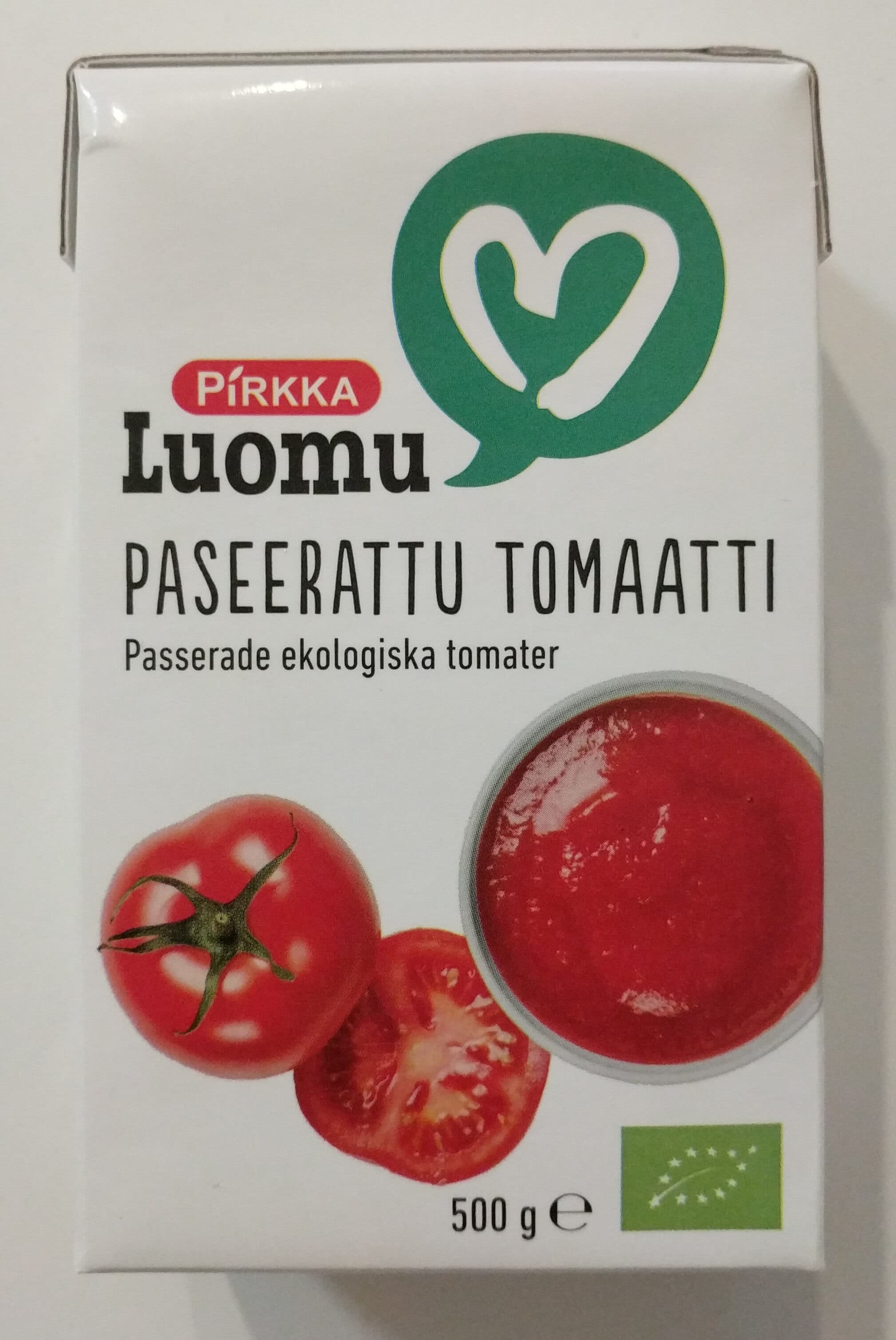 Pirkka Luomu Paseerattu Tomaatti packshot