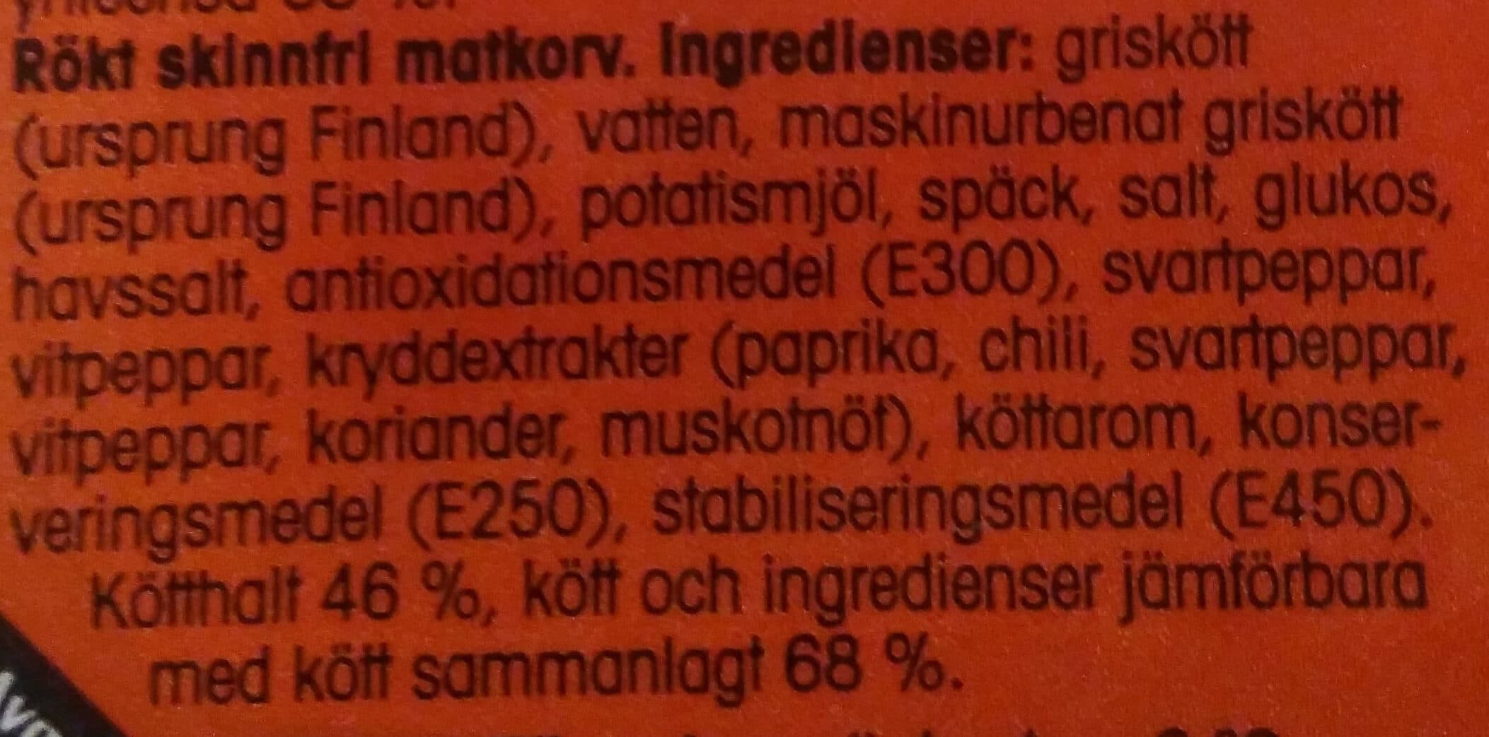 Pirkka Lihaisa kuoreton nakkimakkara packshot