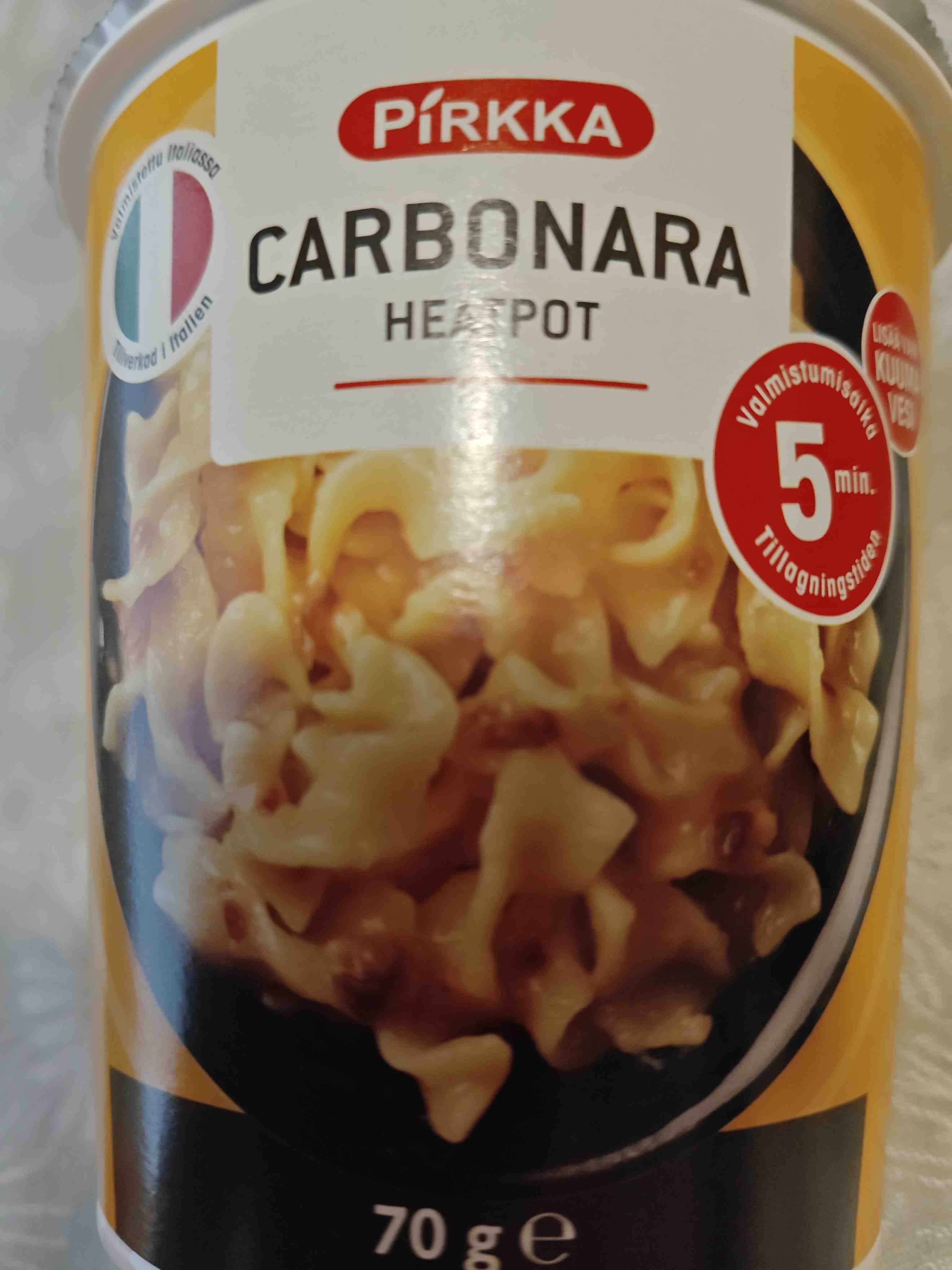Pirkka Carbonara Heatpot packshot