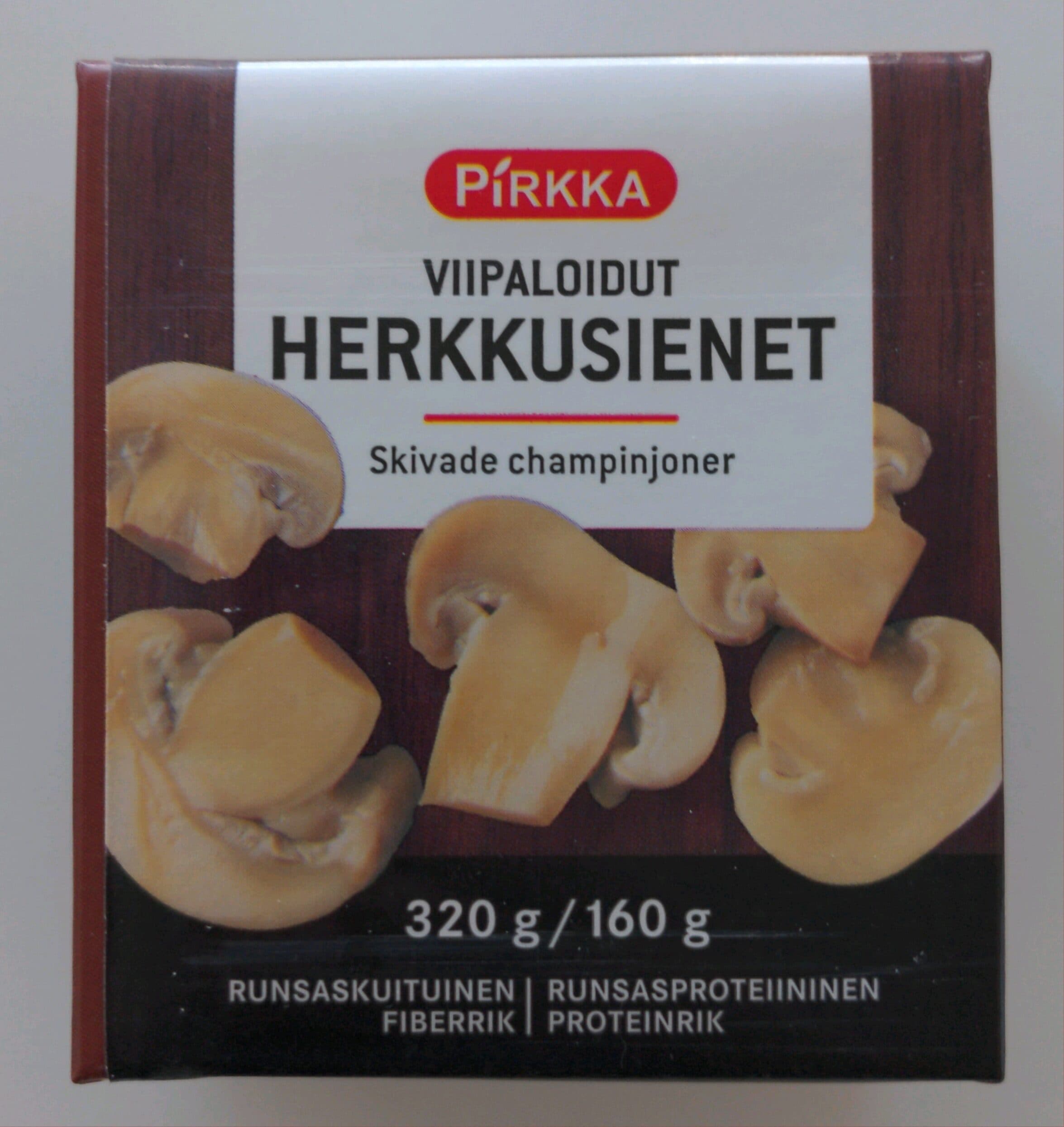 Pirkka Pirkka viipaloidut herkkusienet packshot