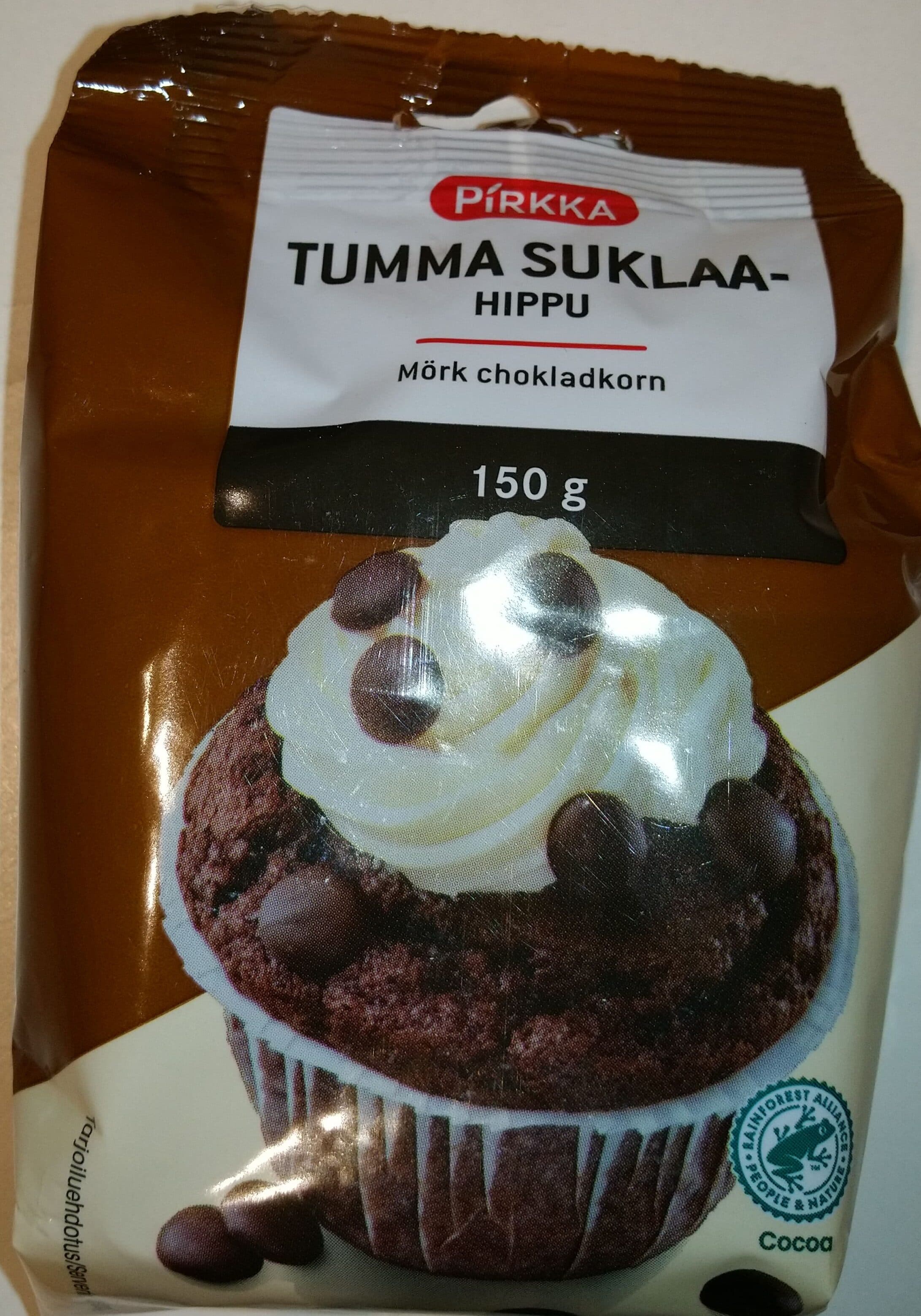 Pirkka Tummasuklaahippu packshot