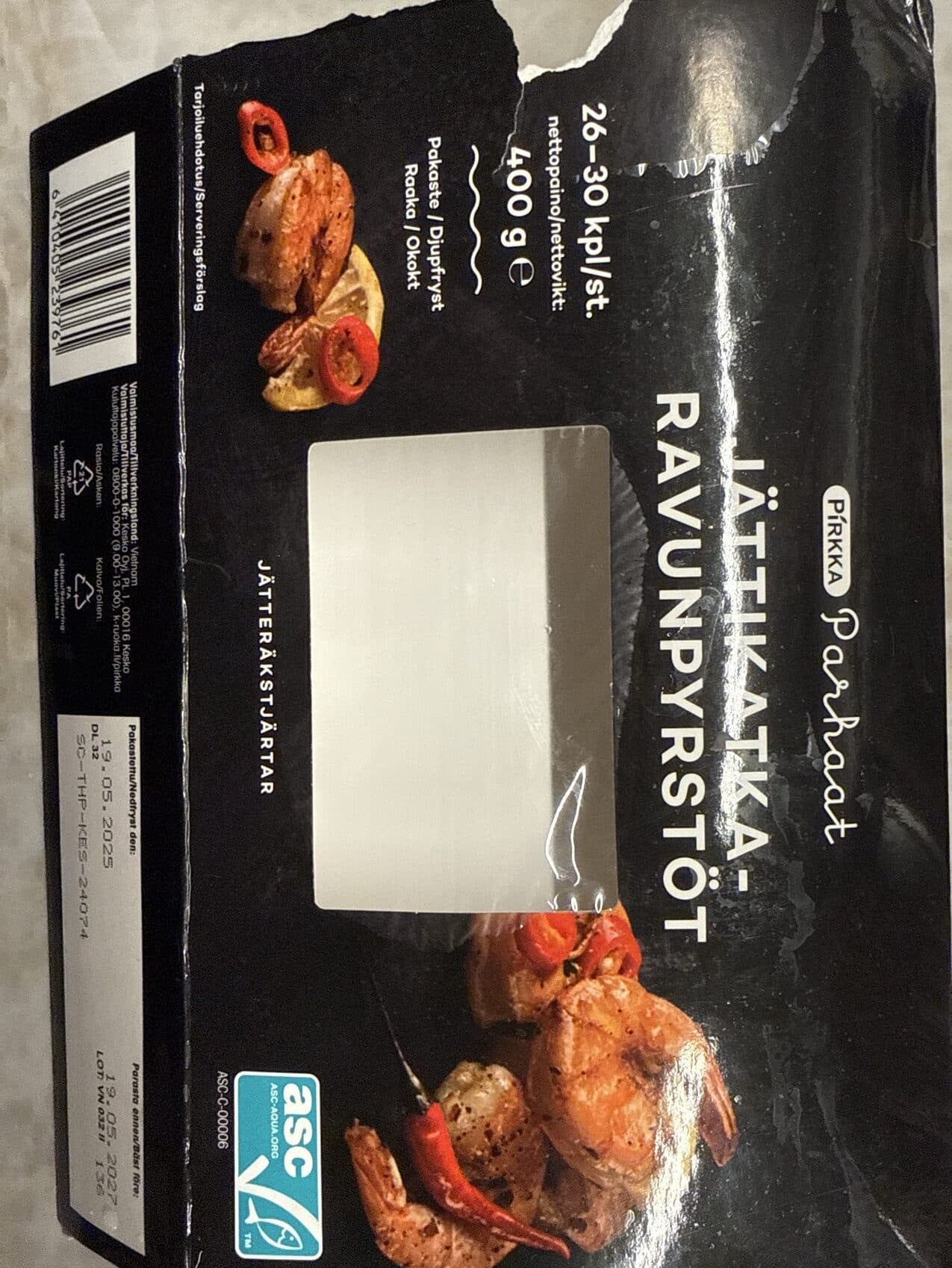 Pirkka Parhaat Jättikatkaravunpyrstöt packshot