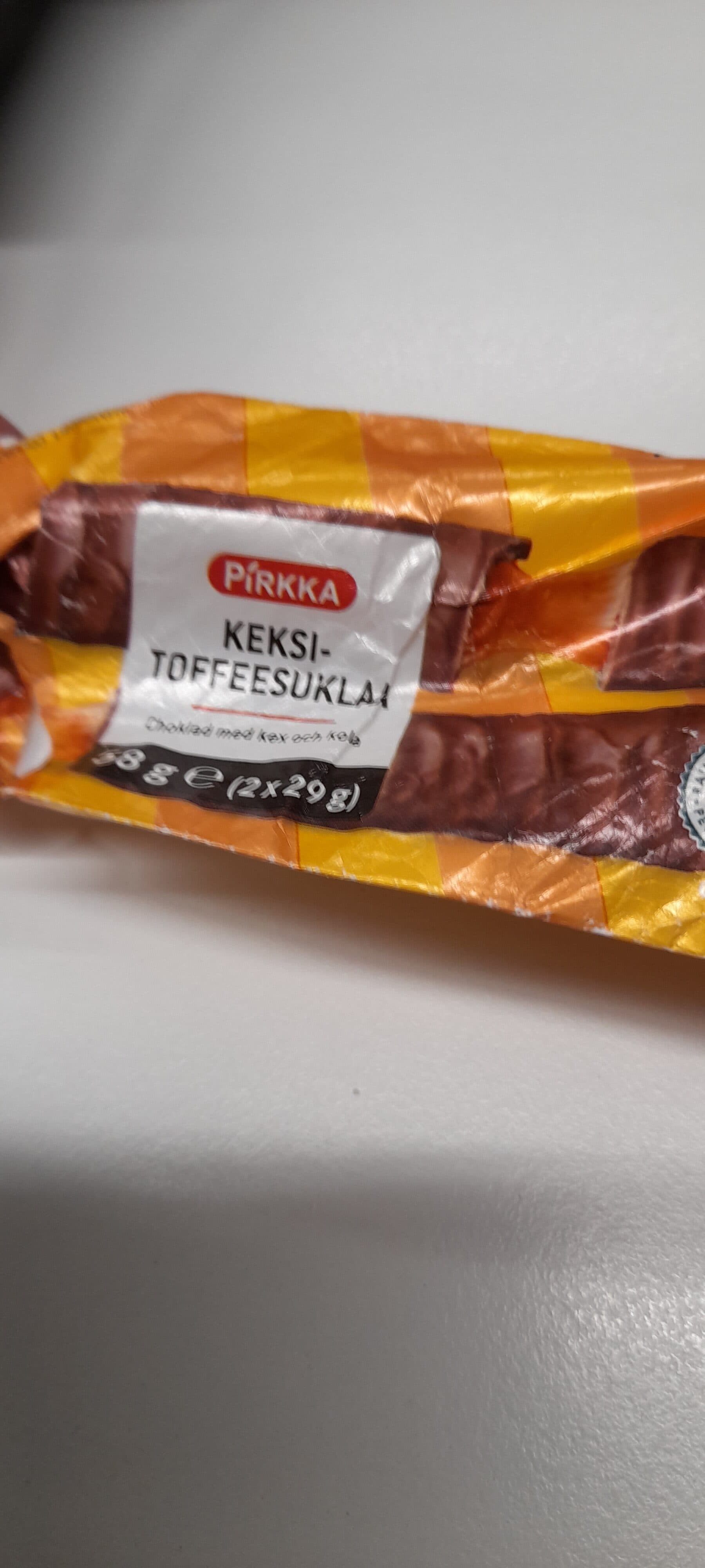 Pirkka Keksi-toffesuklaa packshot