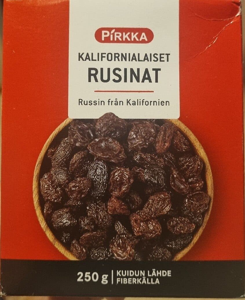 Pirkka Kalifornialaiset Rusinat packshot