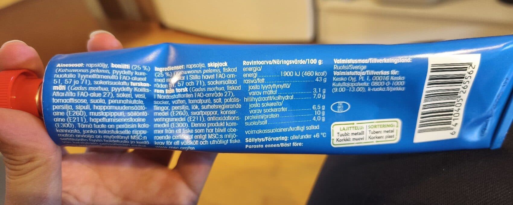 Pirkka Tonnikalapasteija packshot