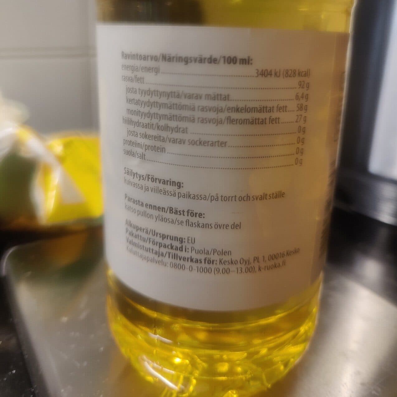 K-Menu Canola Oil packshot