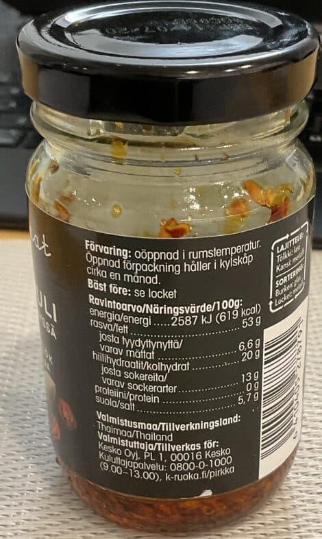 Pirkka Rapea Valkosipuli Chili-seesamiöljyssä packshot