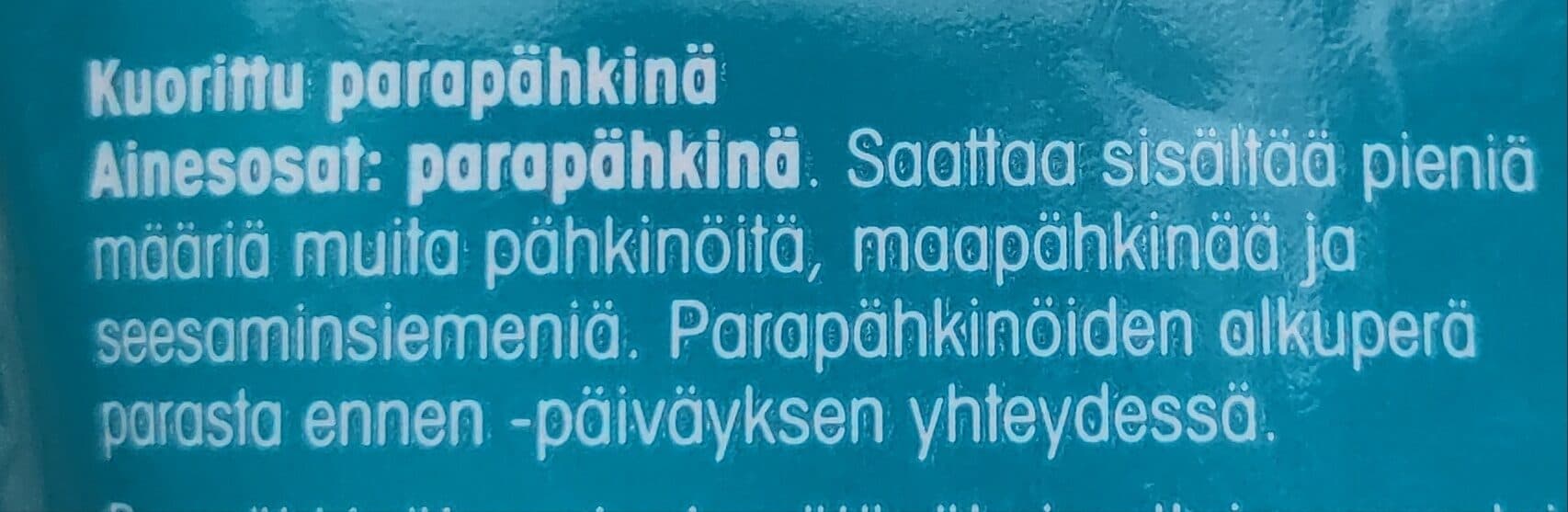 Pirkka Parapähkinä packshot