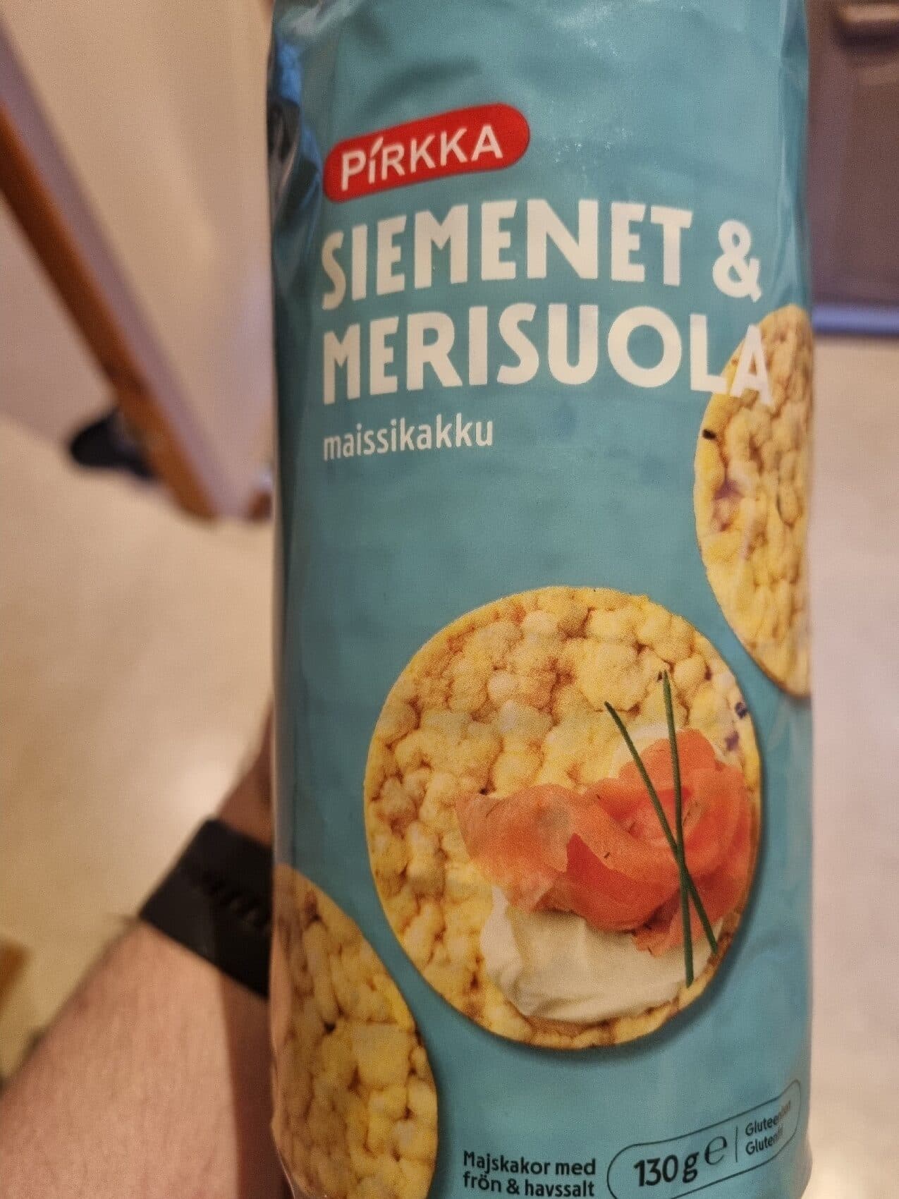 Pirkka Maissikakku siemenet ja merisuola packshot