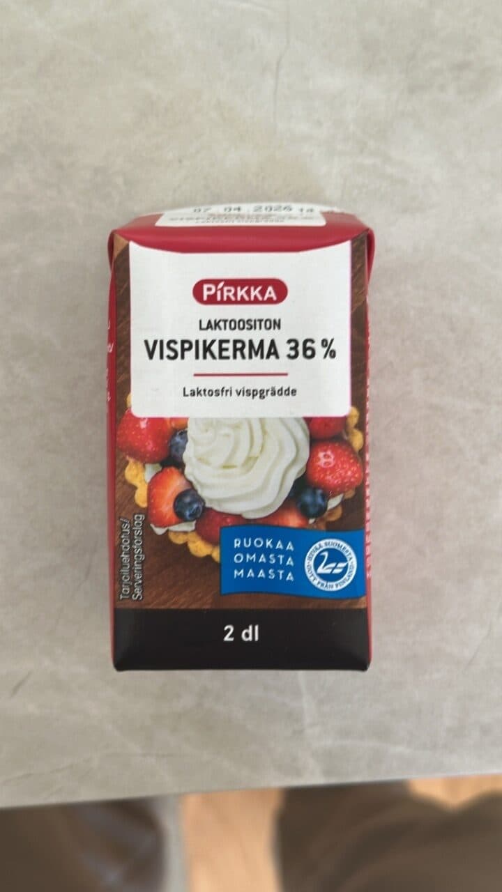 Pirkka Vispikerma 36% packshot