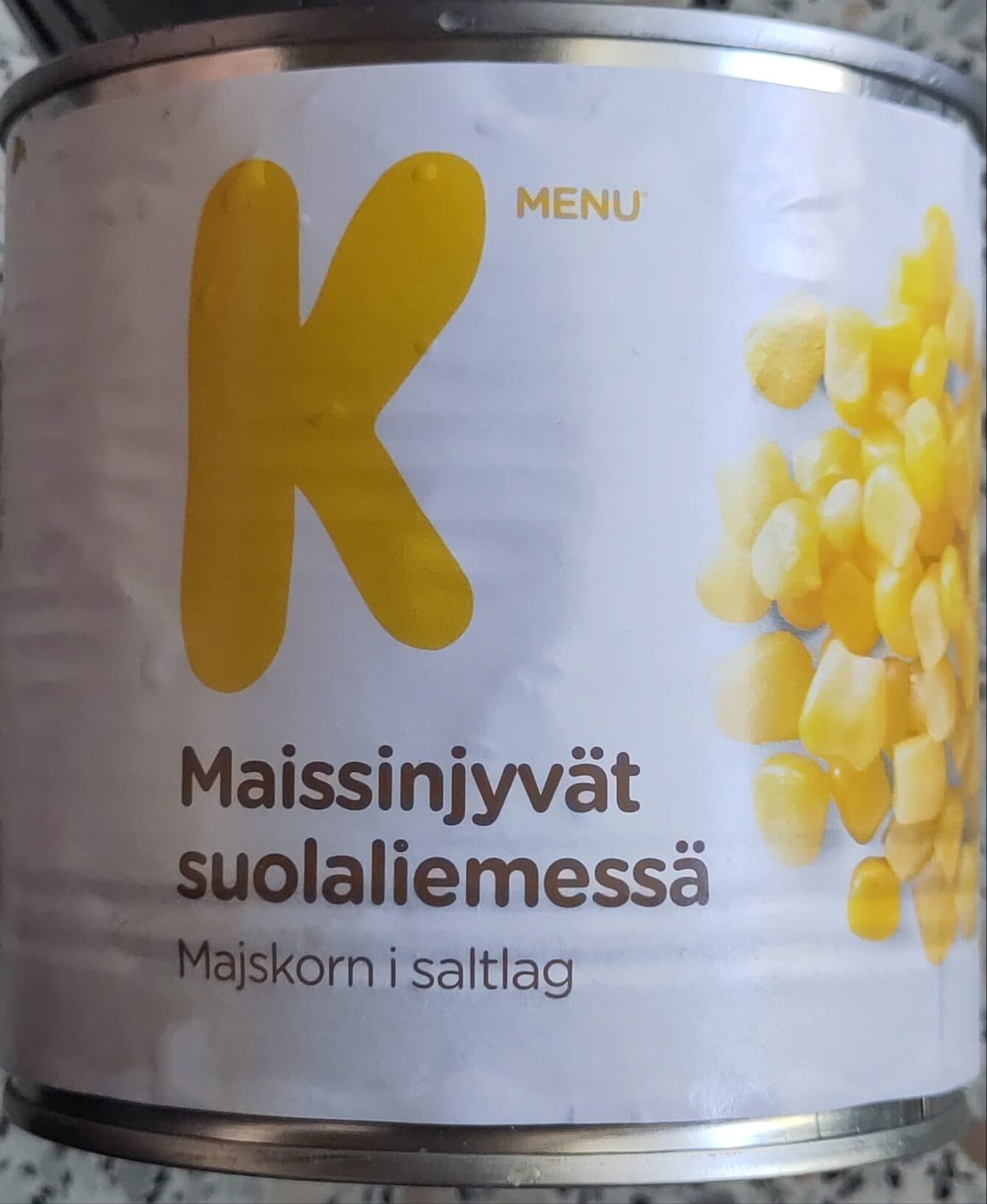 K-menu Maissinjyvät suolaliemessä packshot