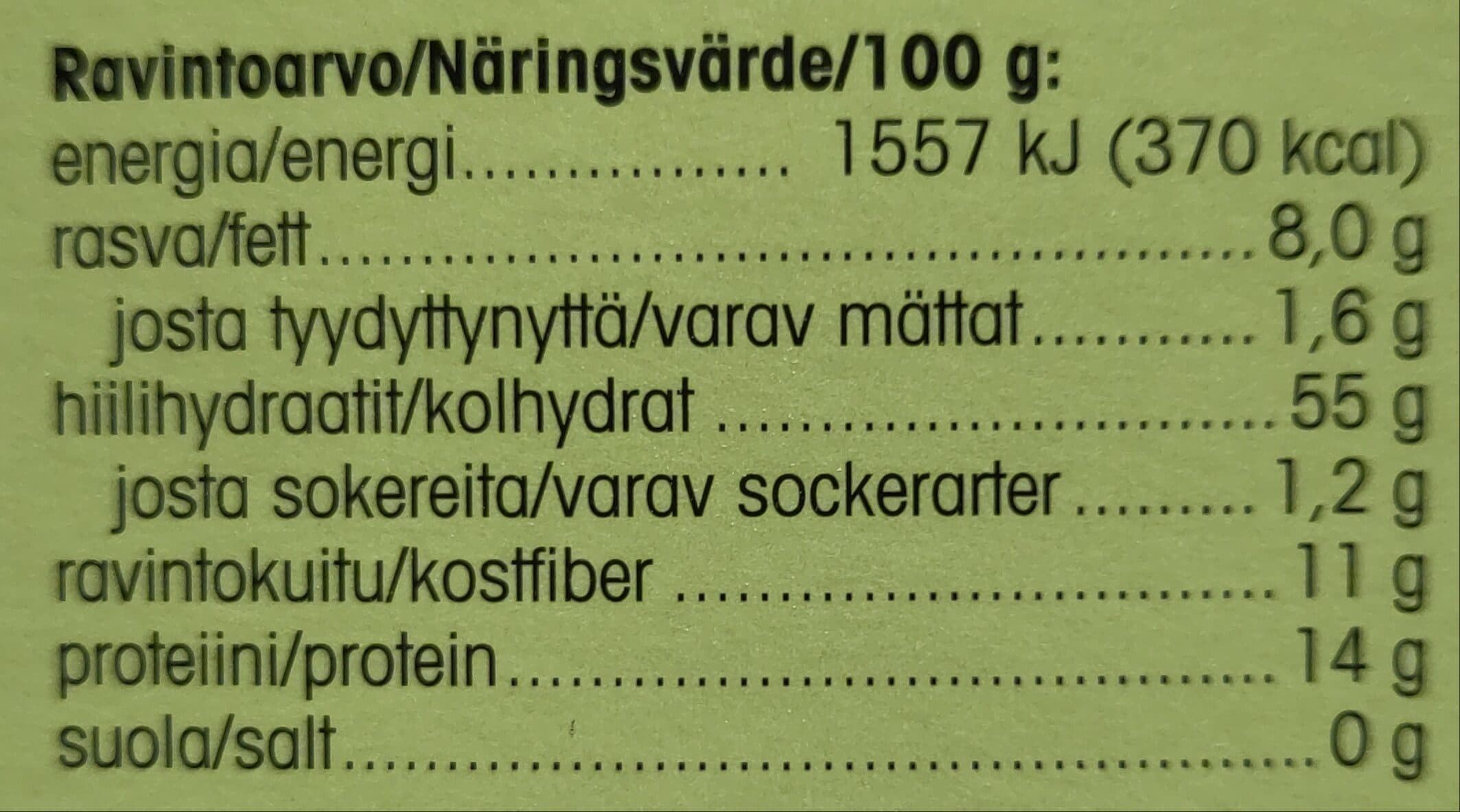Pirkka Suomalainen kaurahiutale packshot