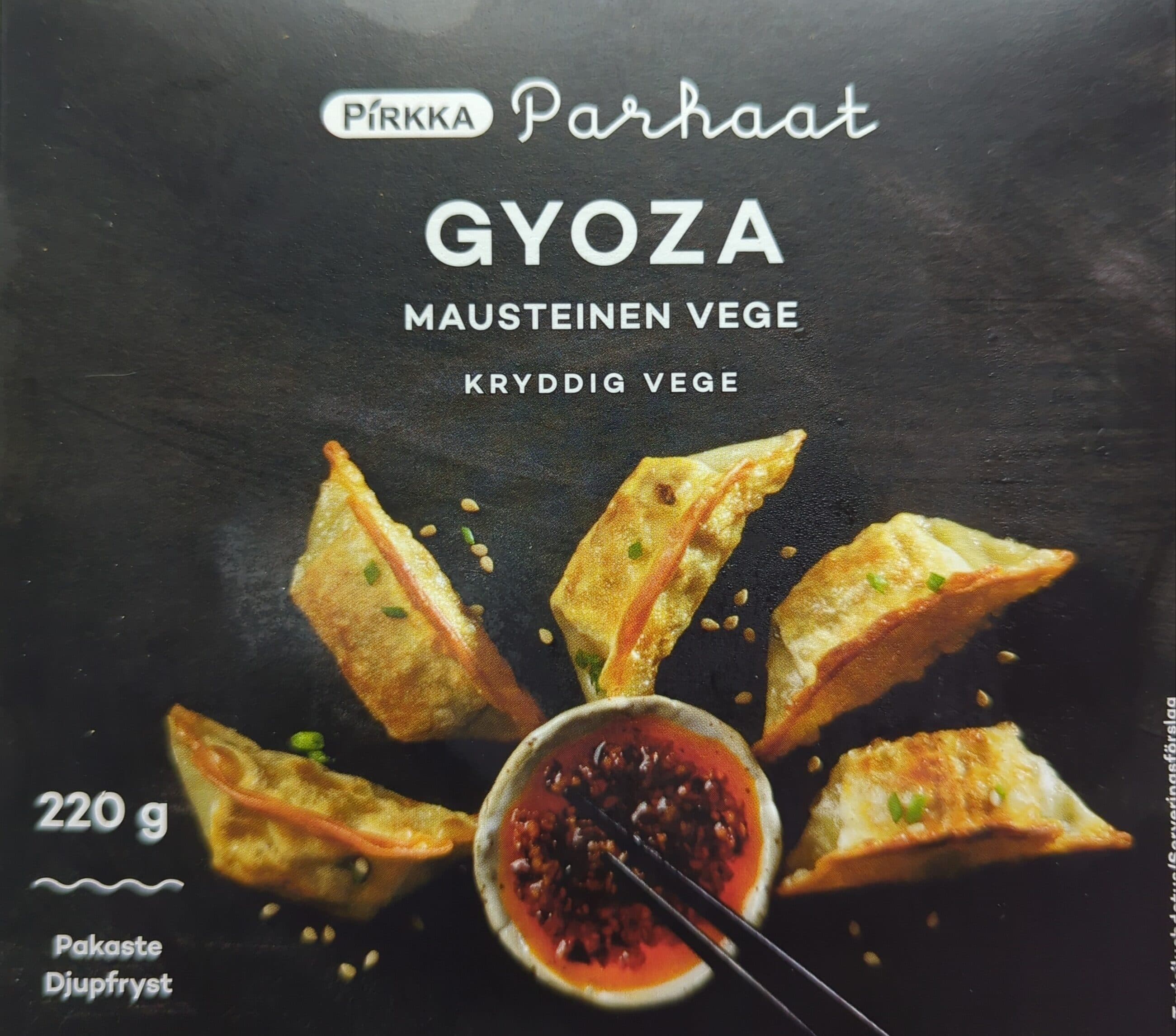 Pirkka Parhaat Gyoza Mausteinen Vege packshot