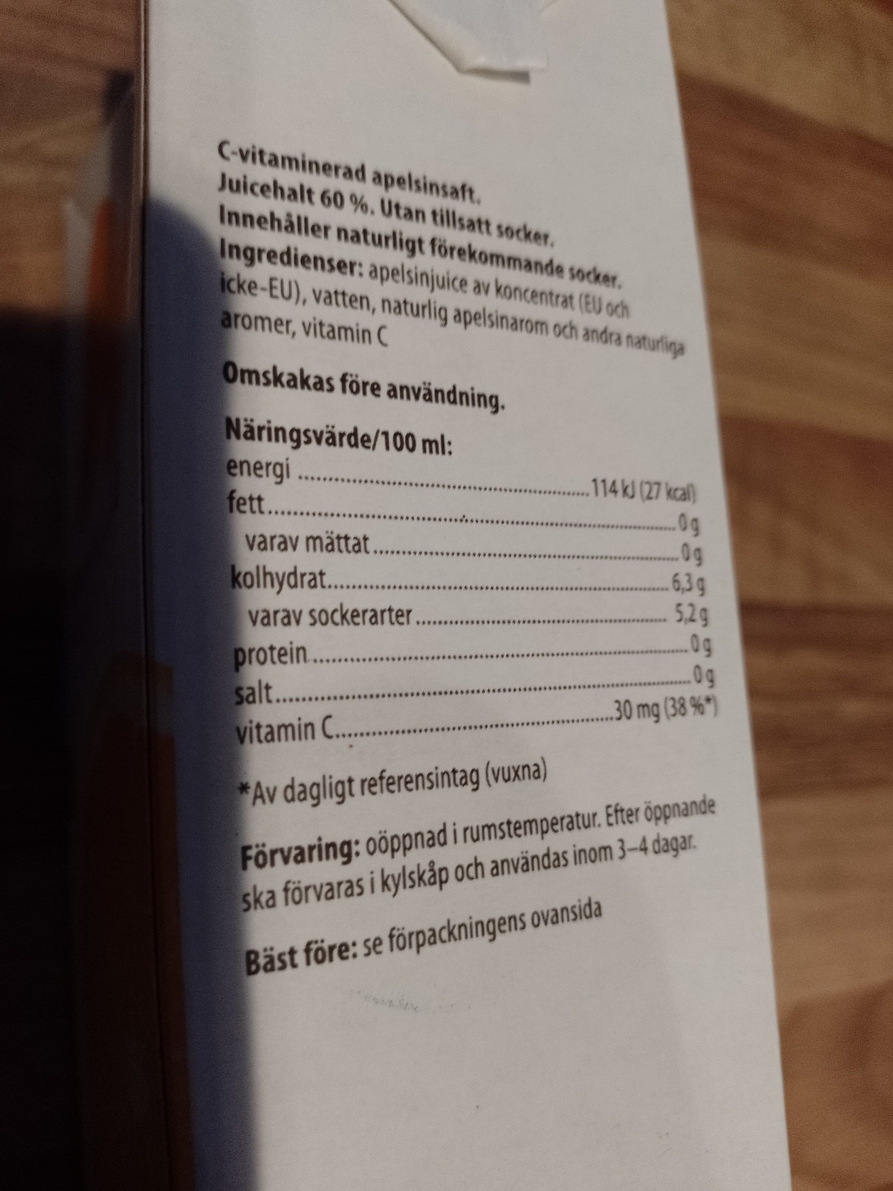 K Menu Appelsiinimehu packshot