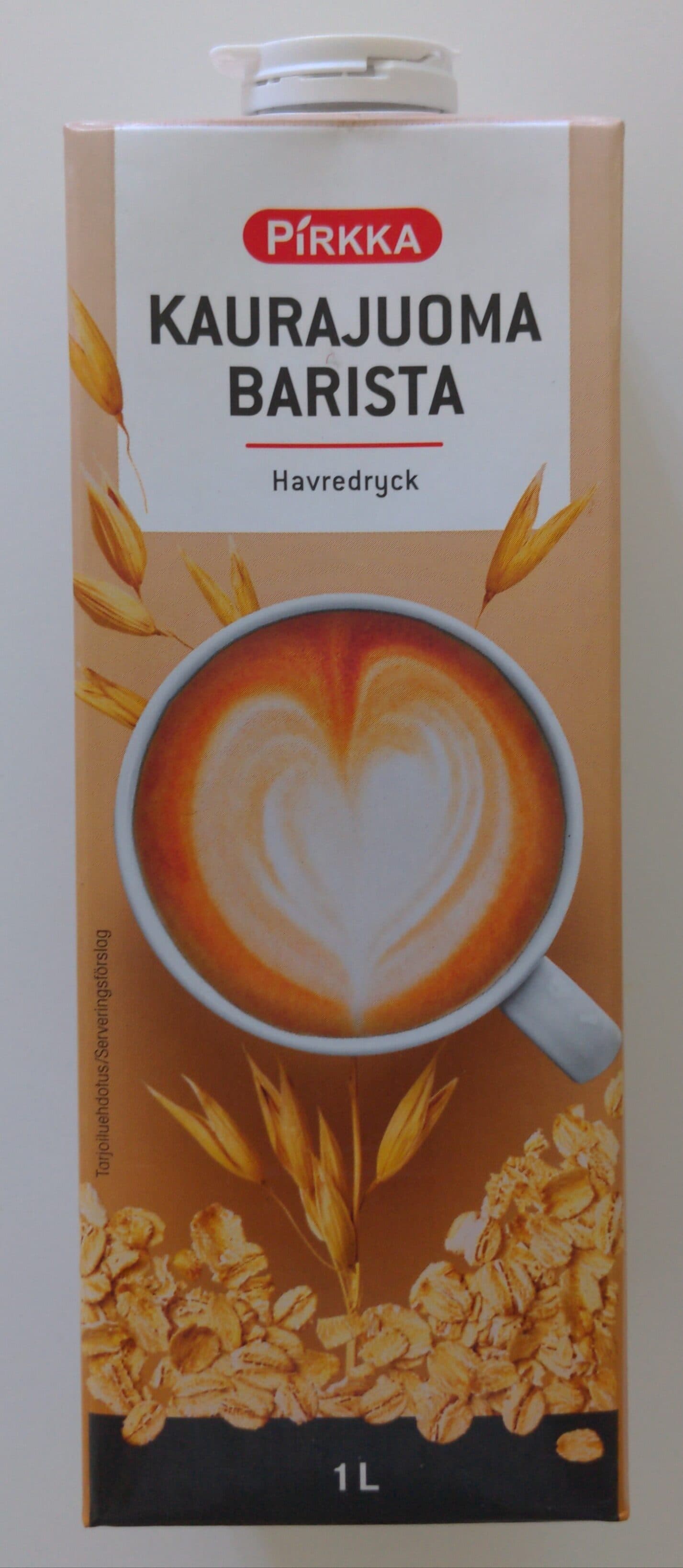 Pirkka Kaurajuoma barista packshot