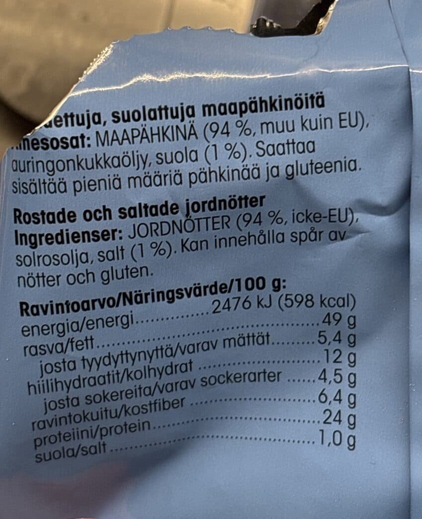 Pirkka Suolapähkinä packshot