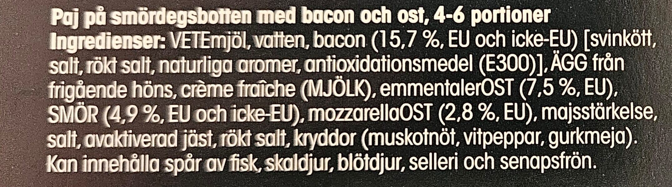 Pirkka Parhaat Quiche Lorraine packshot
