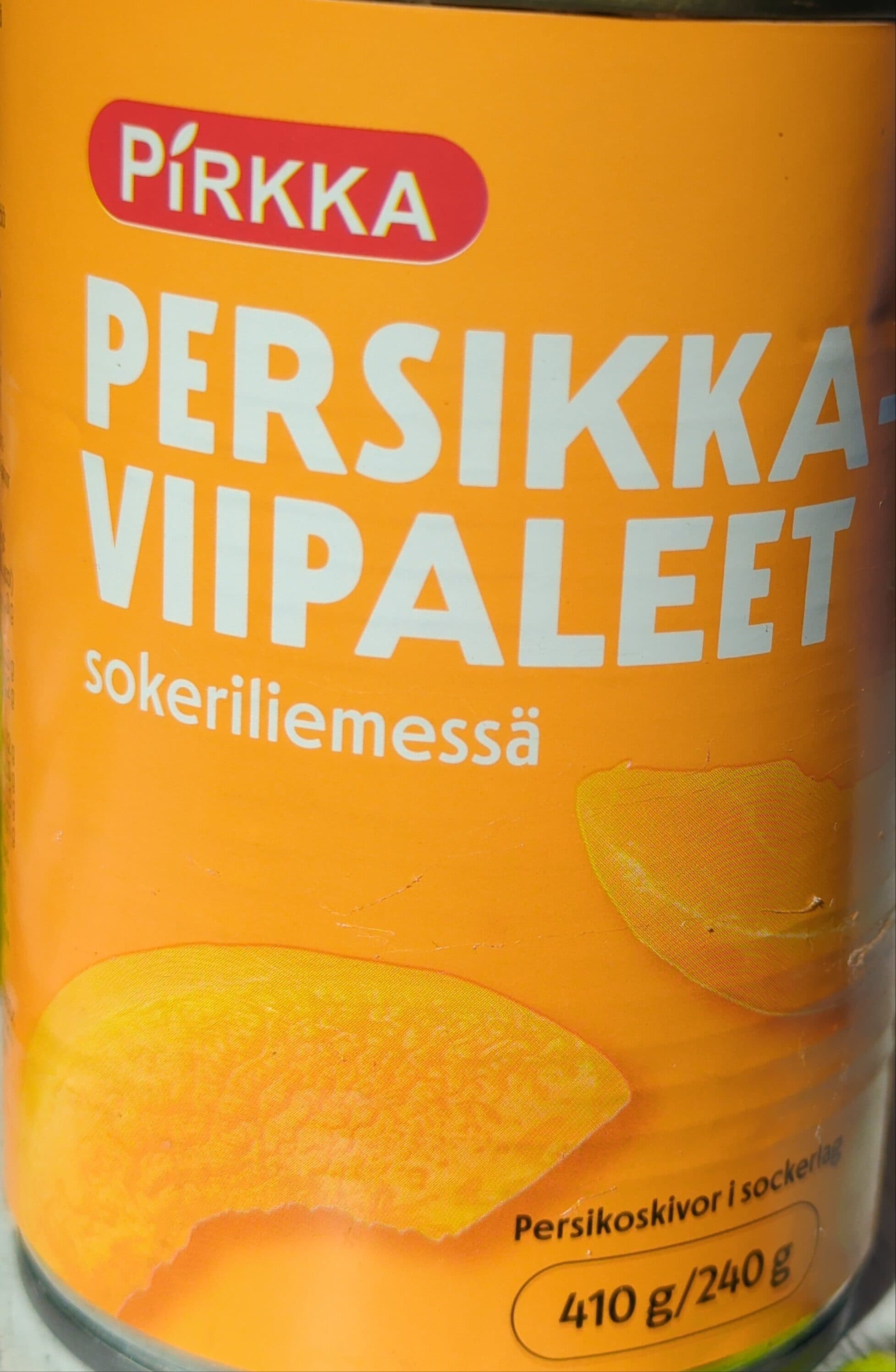 Pirkka Persikka-viipaleet sokeriliemessä packshot