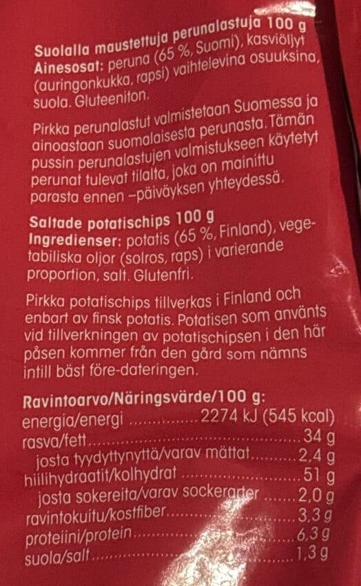Pirkka Perunalastut original packshot