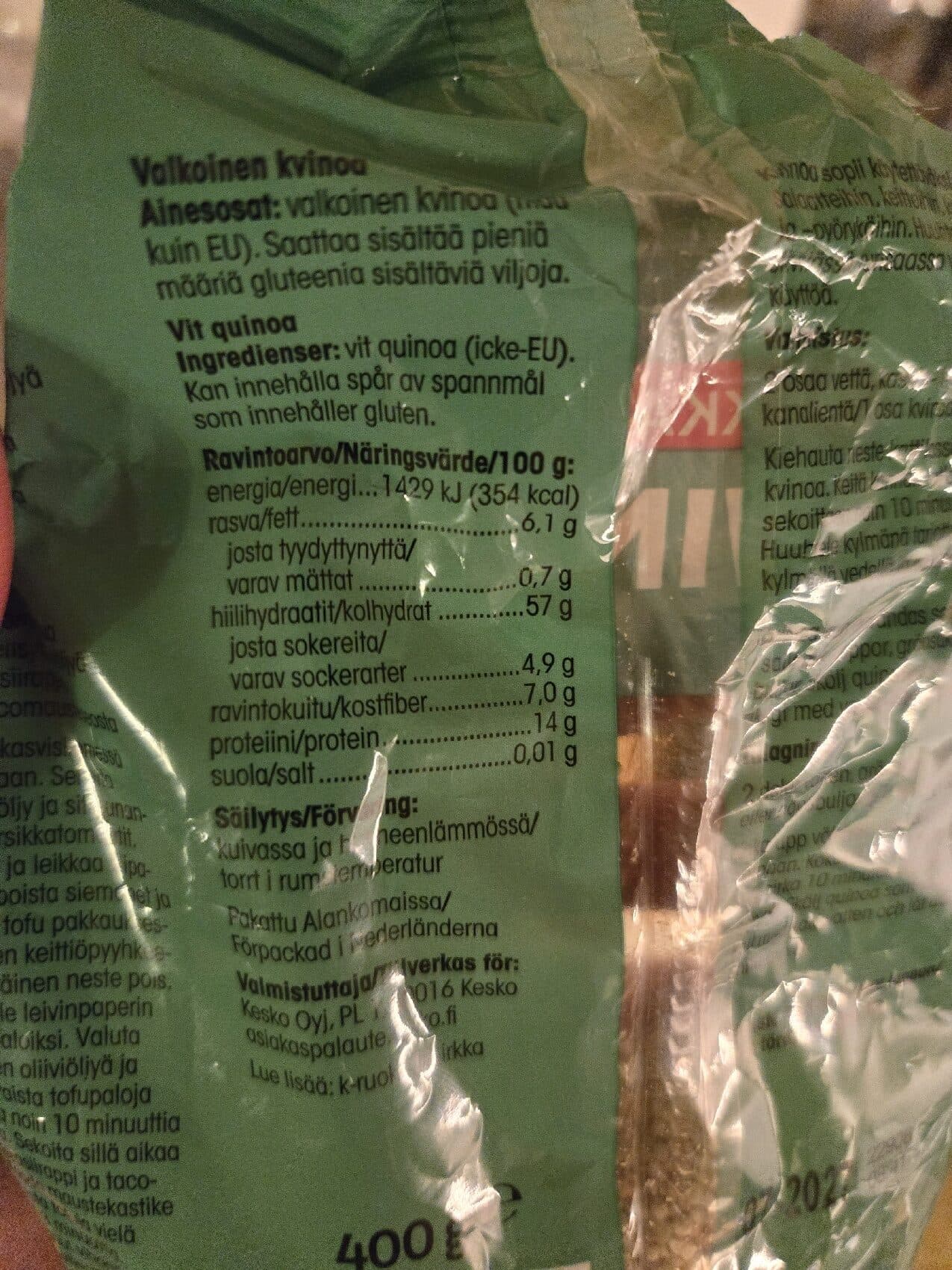 Pirkka Guinoa packshot