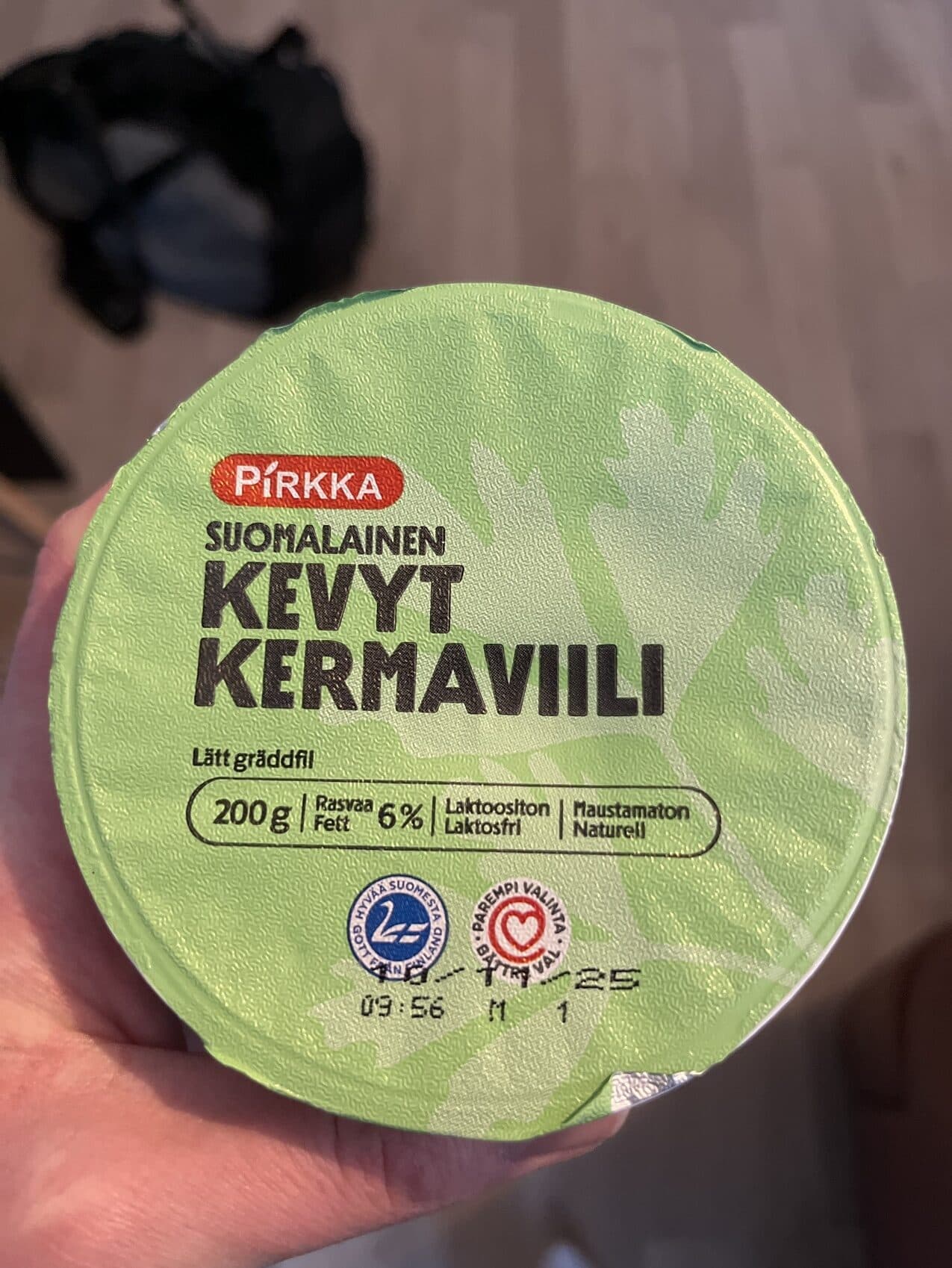 Pirkka Kevyt Kermaviili 6% packshot