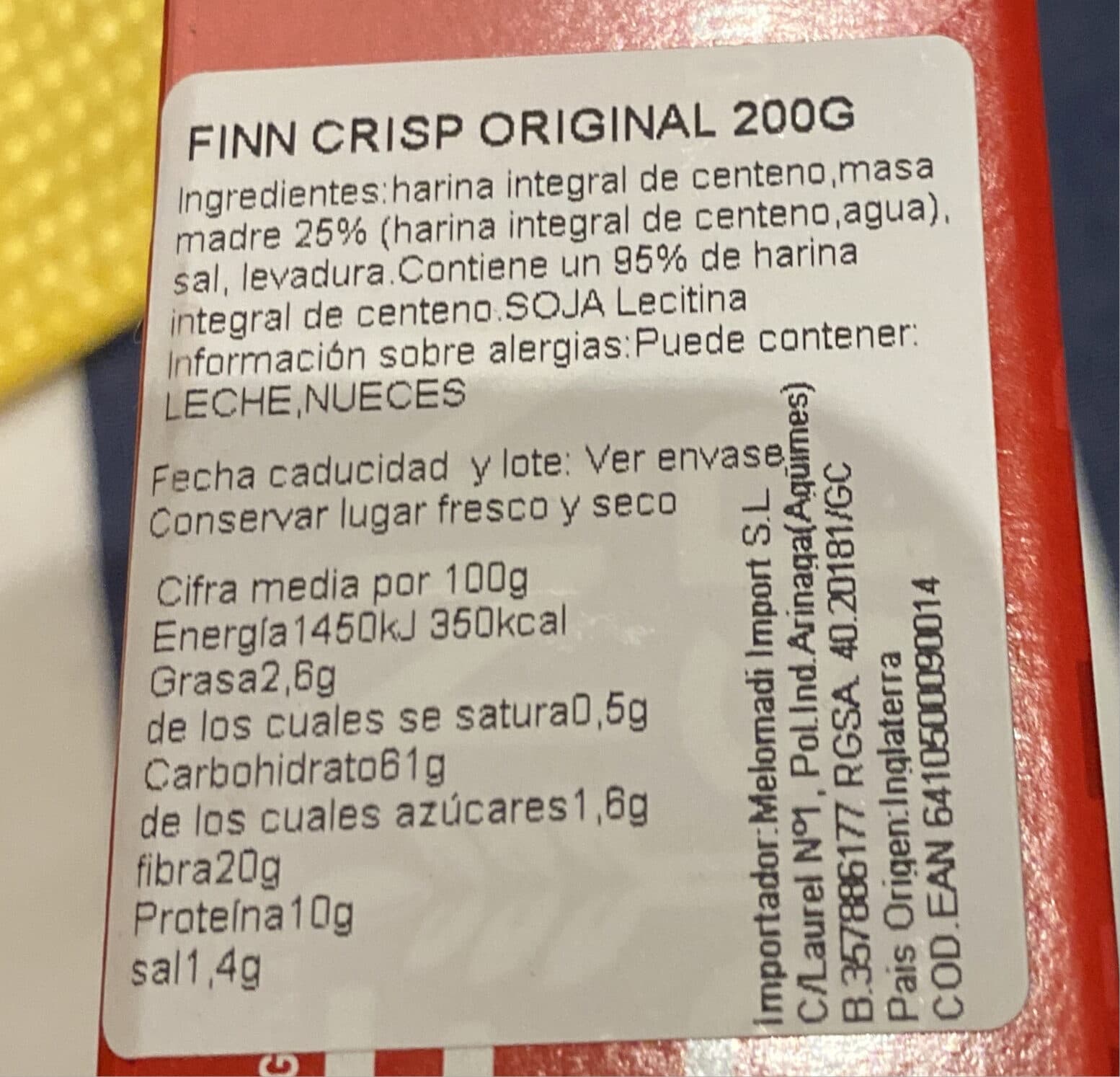 Finn Crisp Knäckebrot mit Roggensauerteig packshot