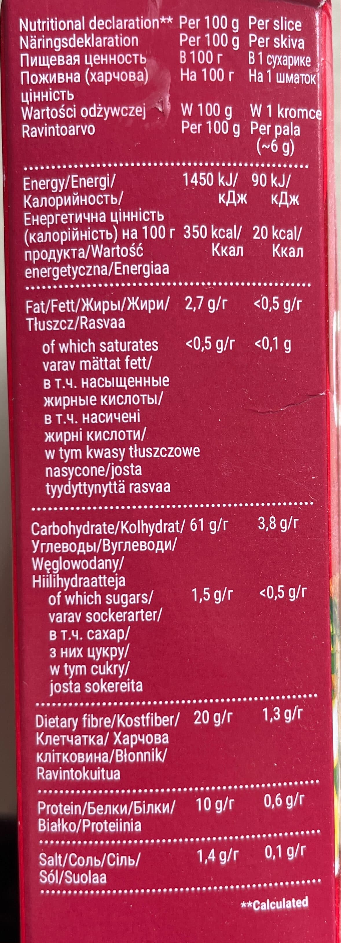 Finn Crisp Caraway Sourdough rye things packshot