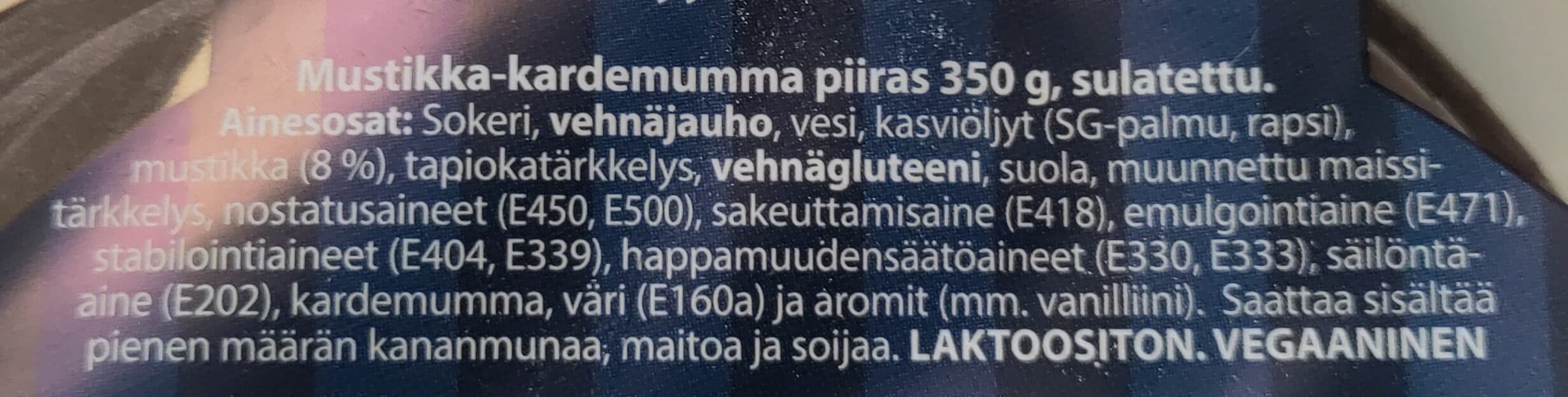Elonen Mustikka-kardemummapiiras packshot