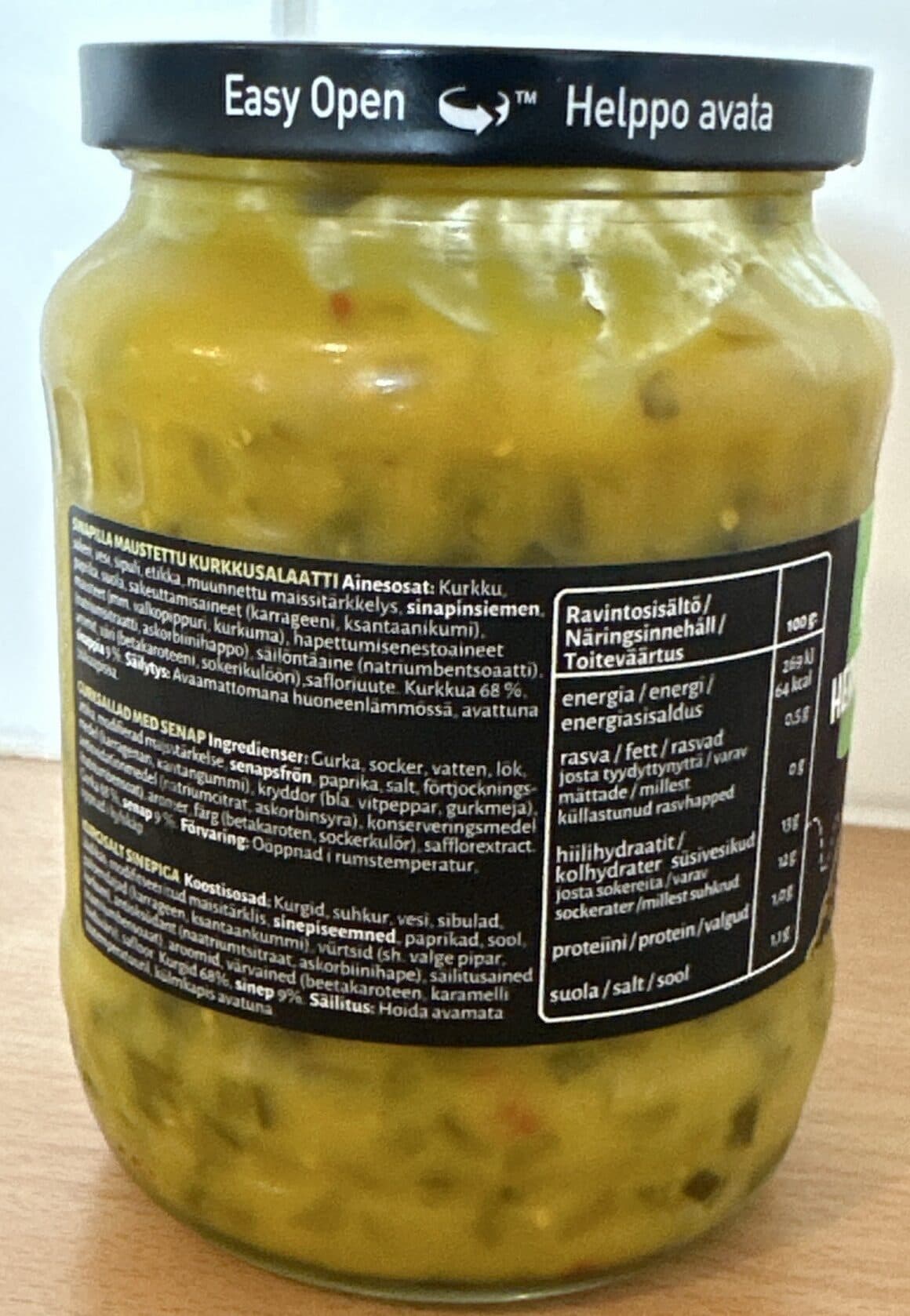Herkkumaa Sinappikurkkusalaatti packshot