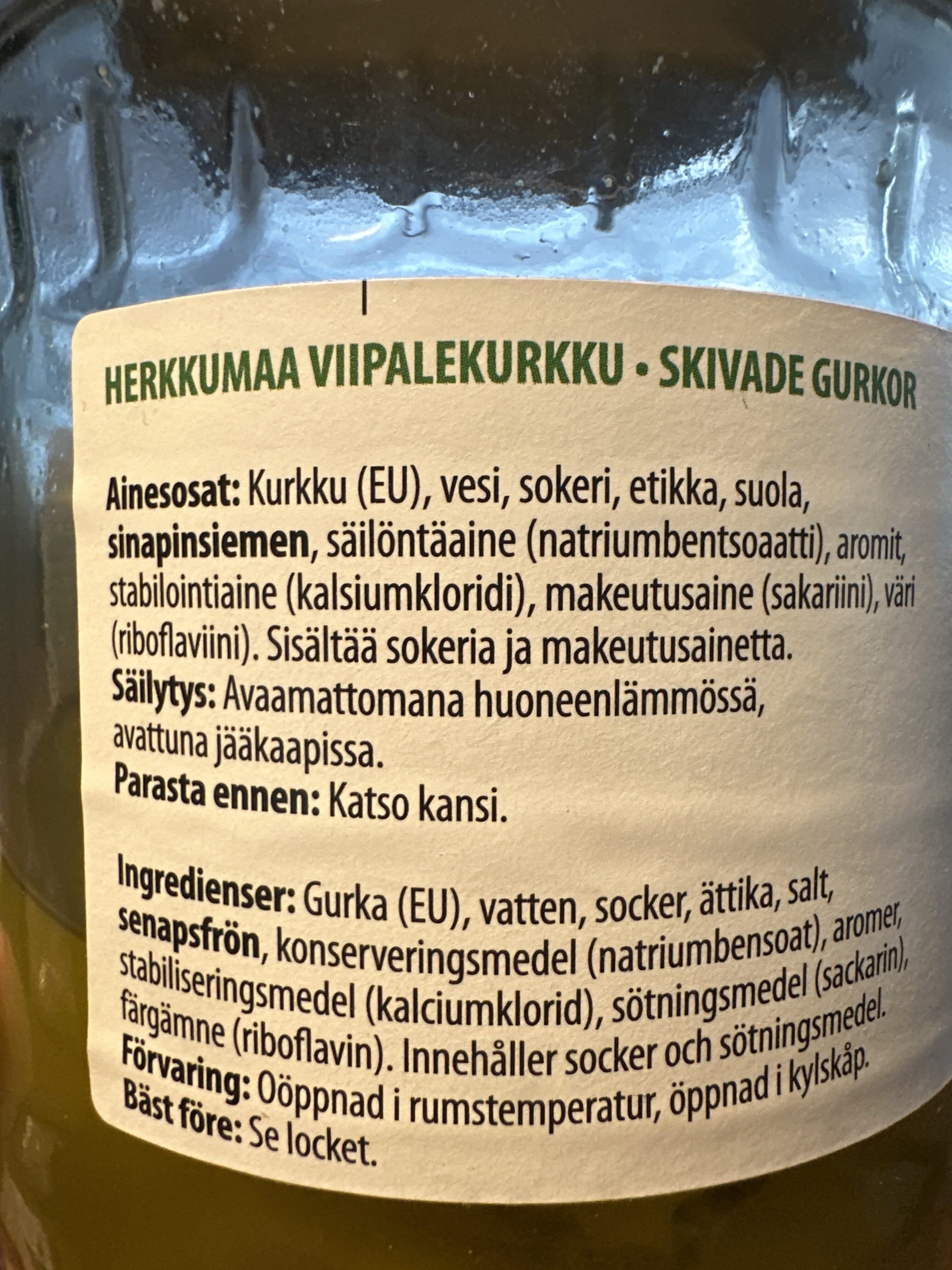 Herkkumaa Viipale Kurkku packshot