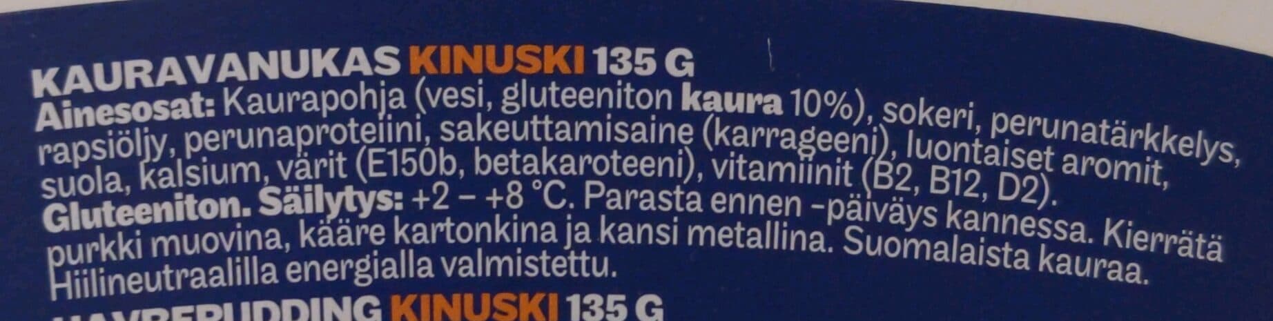 Elovena Vanukas kinuski packshot