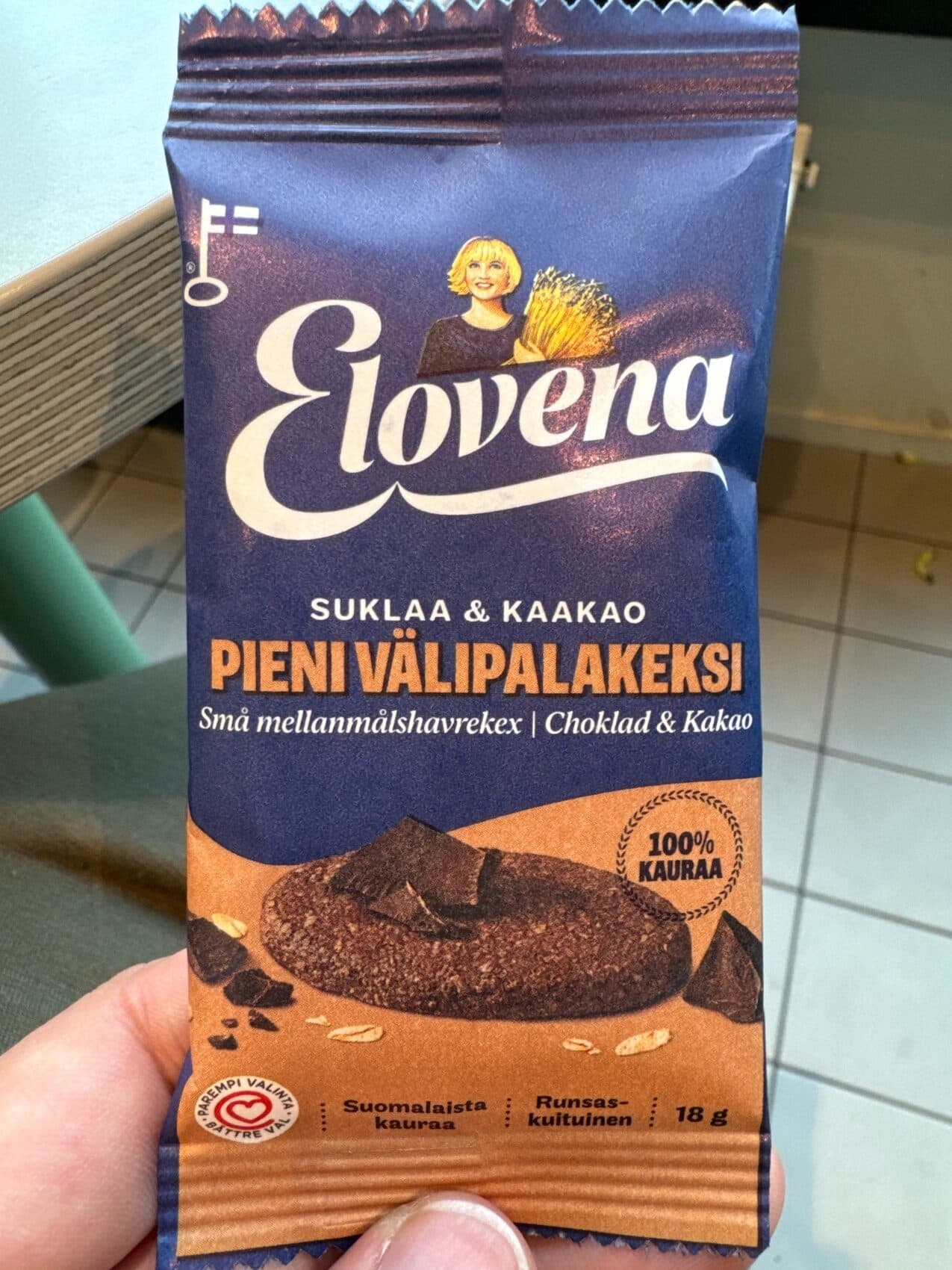 Elovena Välipalakeksi packshot