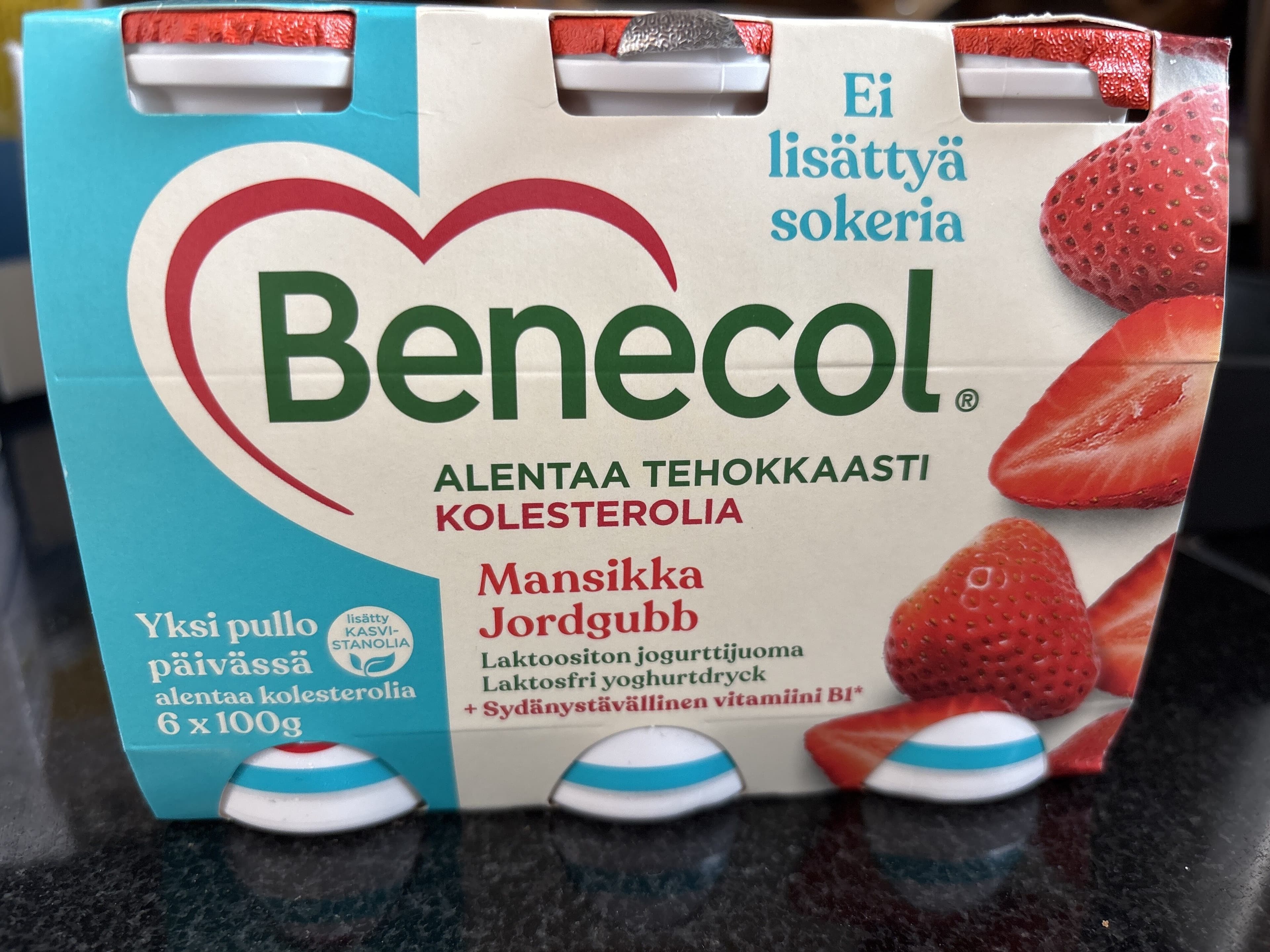 Raisio Benecol Cholesterol Drink Lactose Free packshot