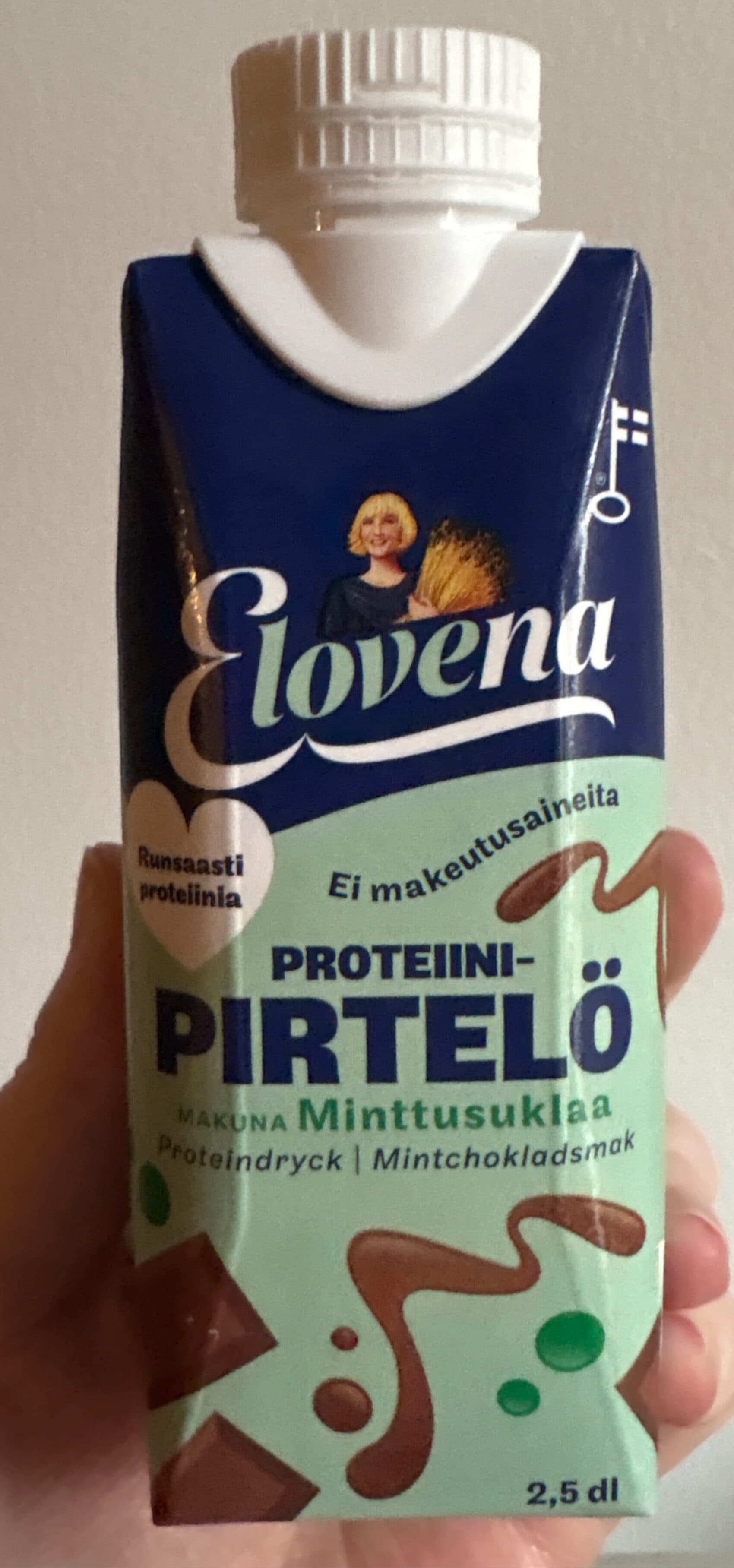 Elovena Proteindryck Mintchokladsmak packshot